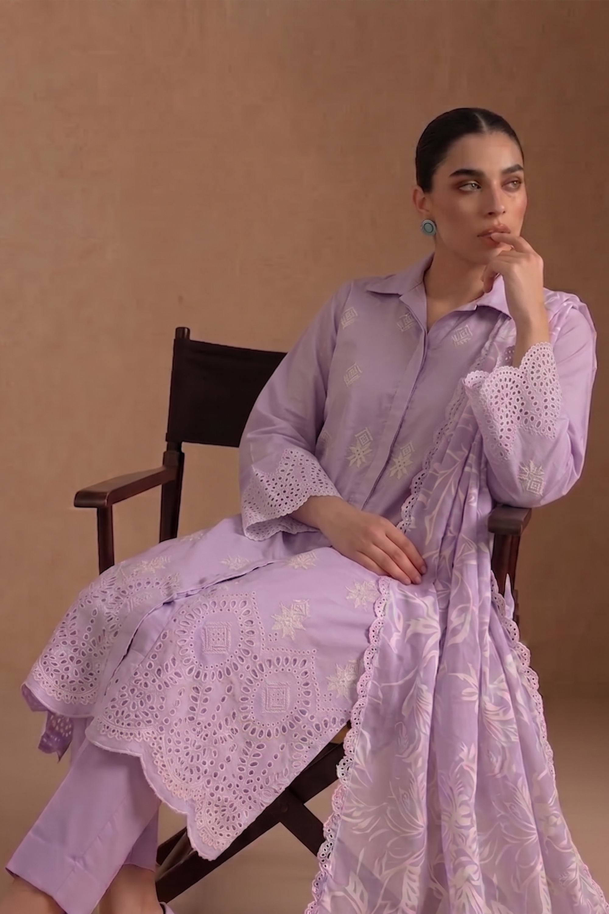 Amethyst Lilac - Luxury Lawn Suit