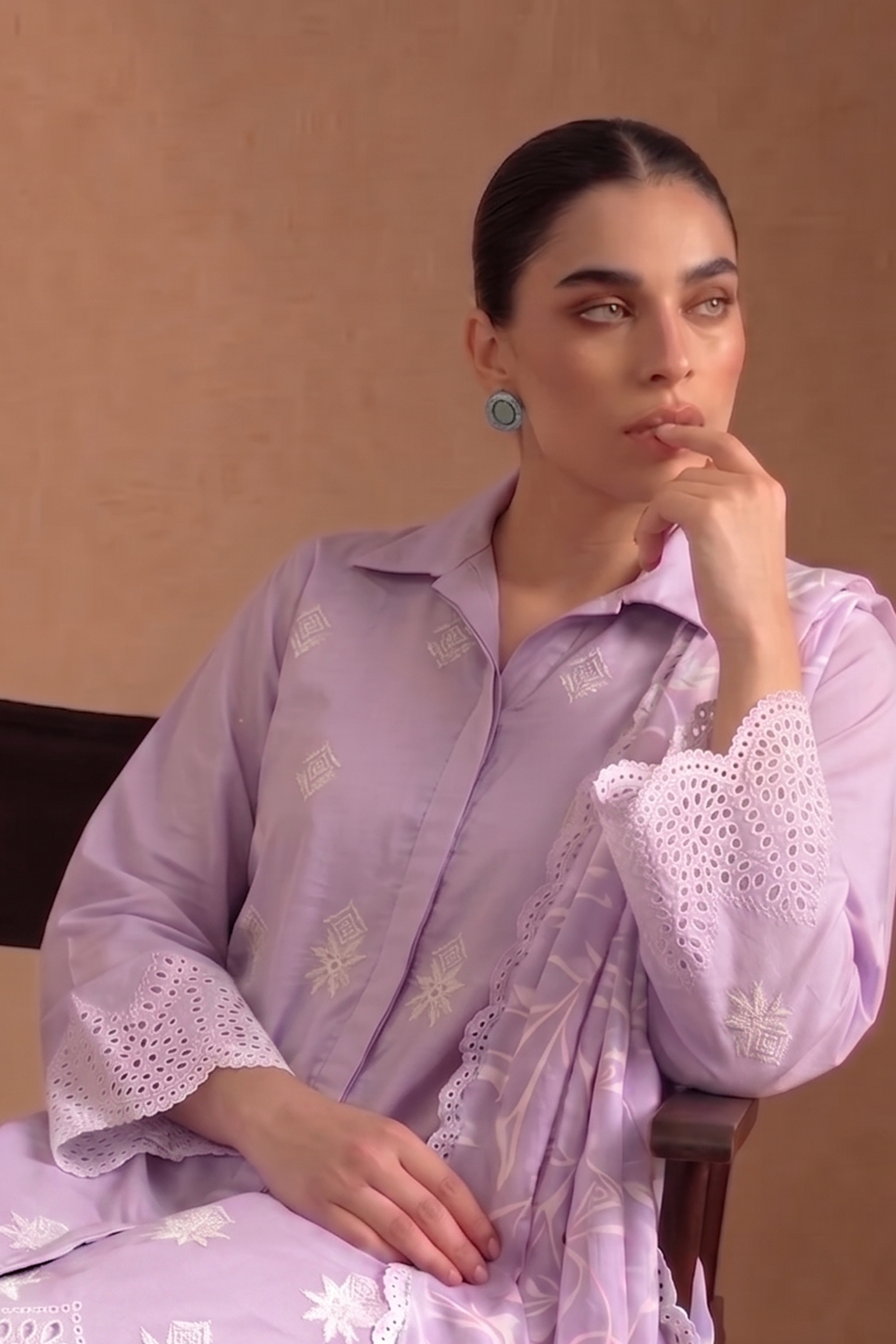 Amethyst Lilac - Luxury Lawn Suit