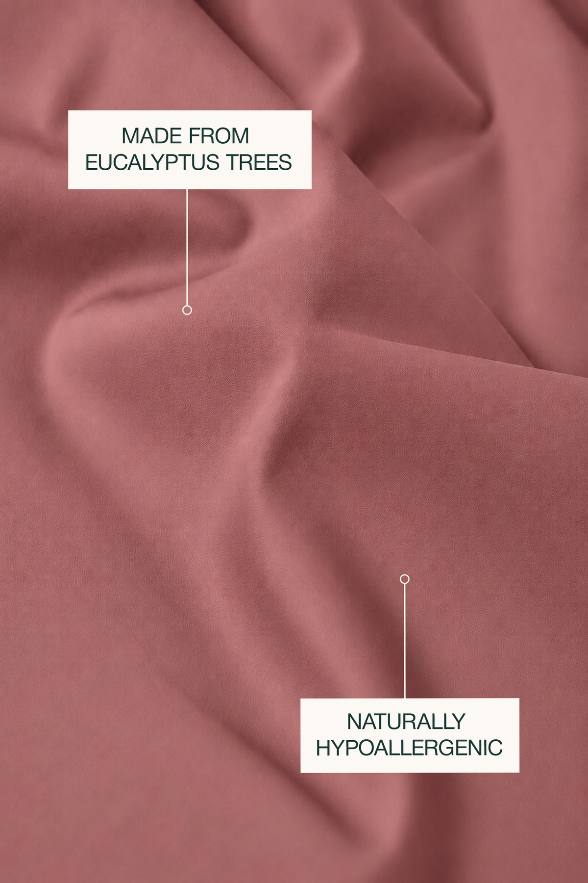 Tencel Cooling Rose Pink Fitted Sheet Set