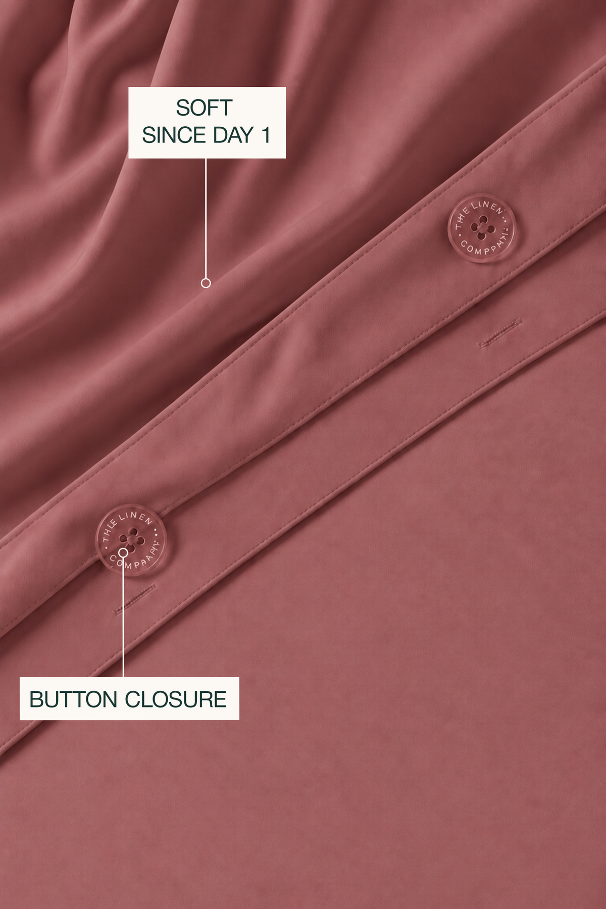 Tencel Cooling Rose Pink Duvet Cover Set