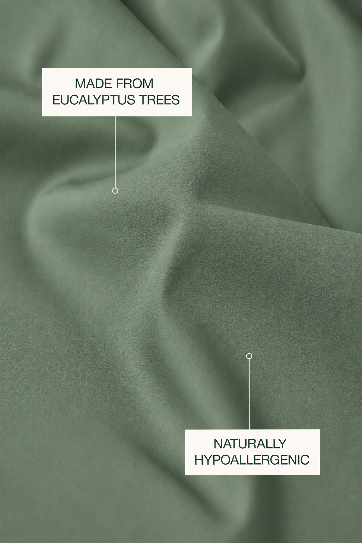 Tencel Cooling Sage Green Fitted Sheet Set