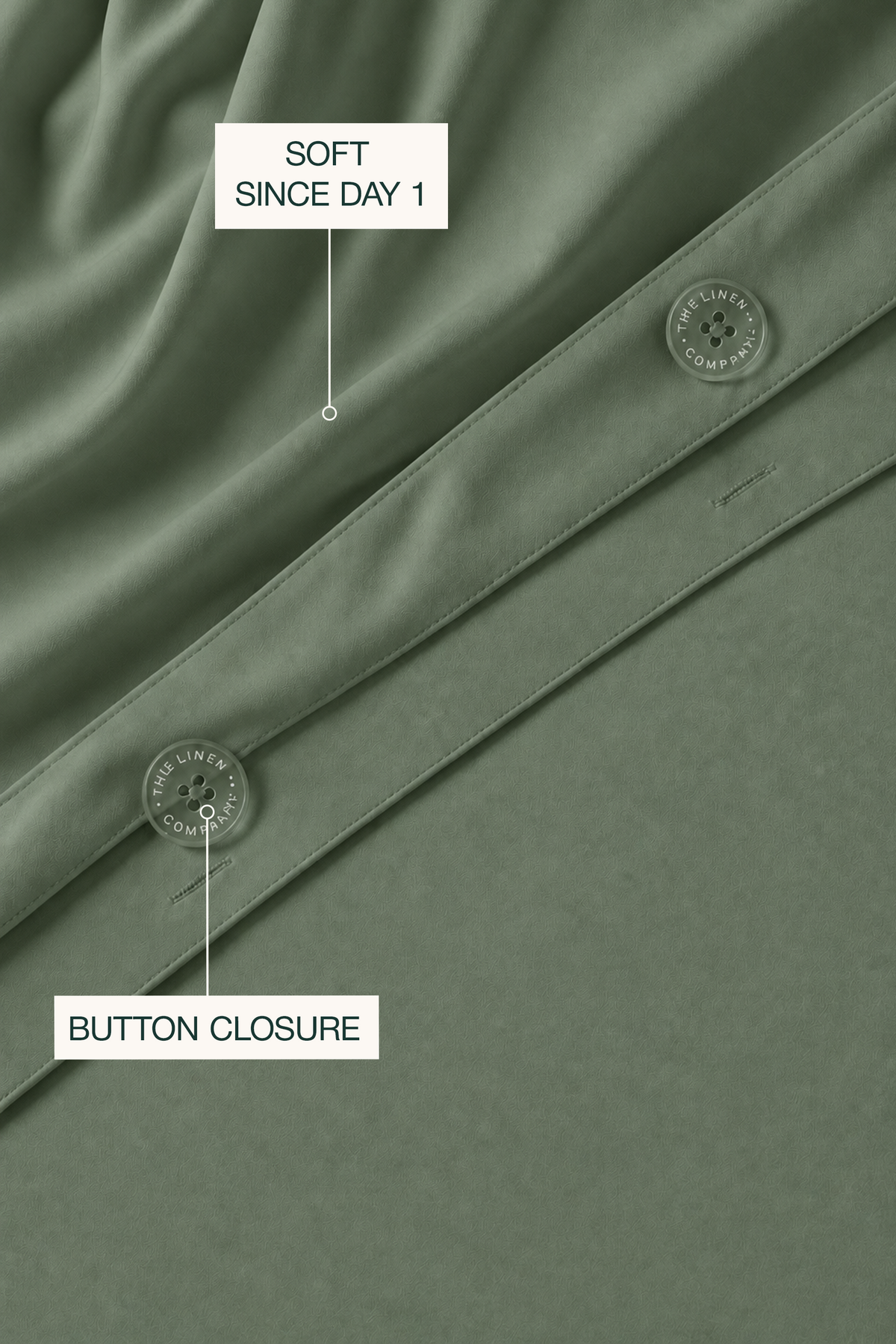 Tencel Cooling Sage Green Duvet Cover Set