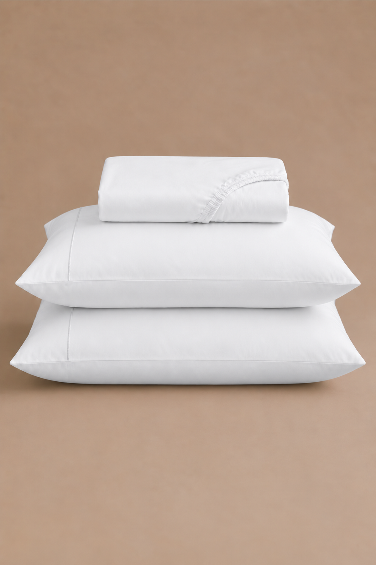 Tencel Cooling White Fitted Sheet Set