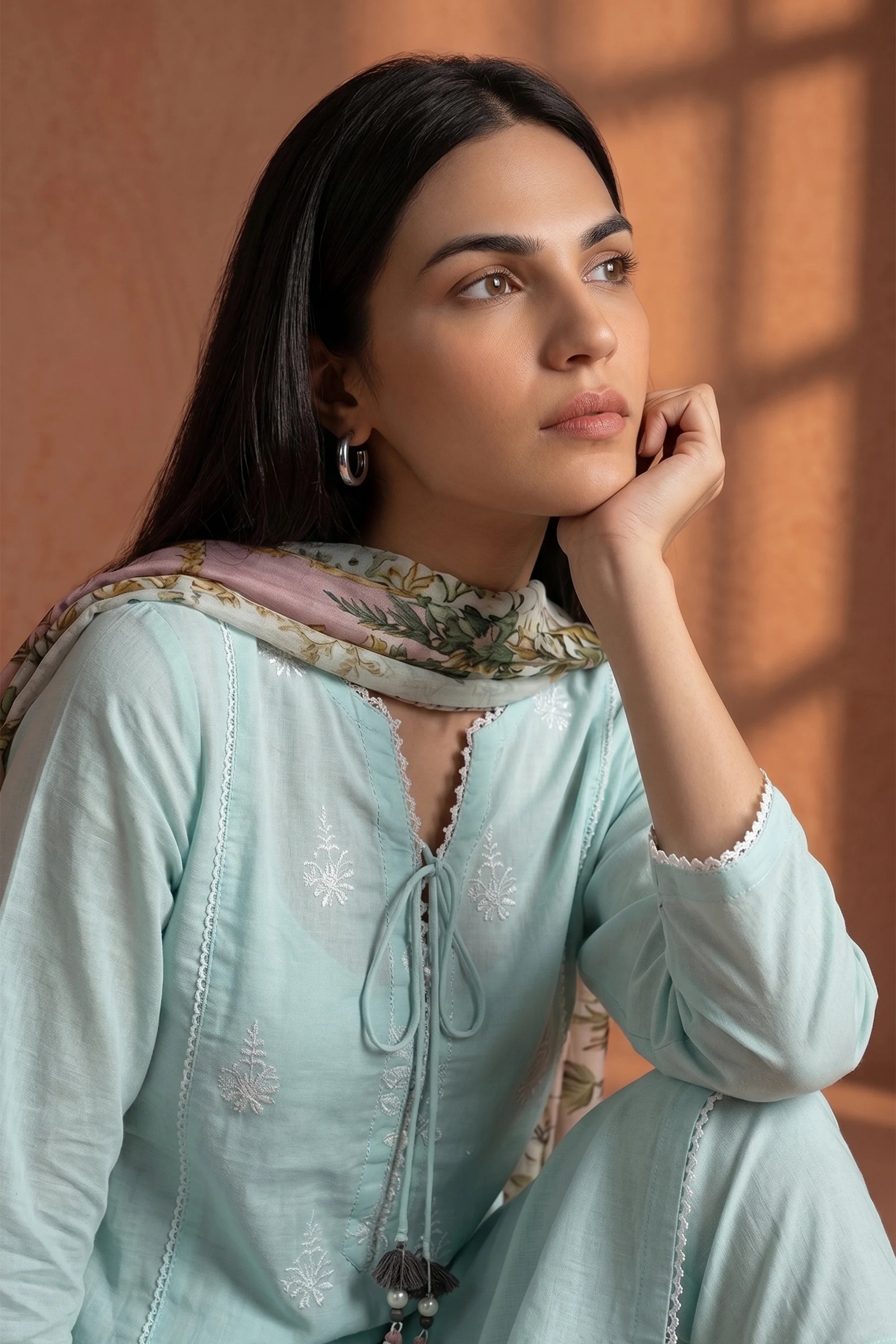 Ethereal Mint - Luxury Lawn Suit