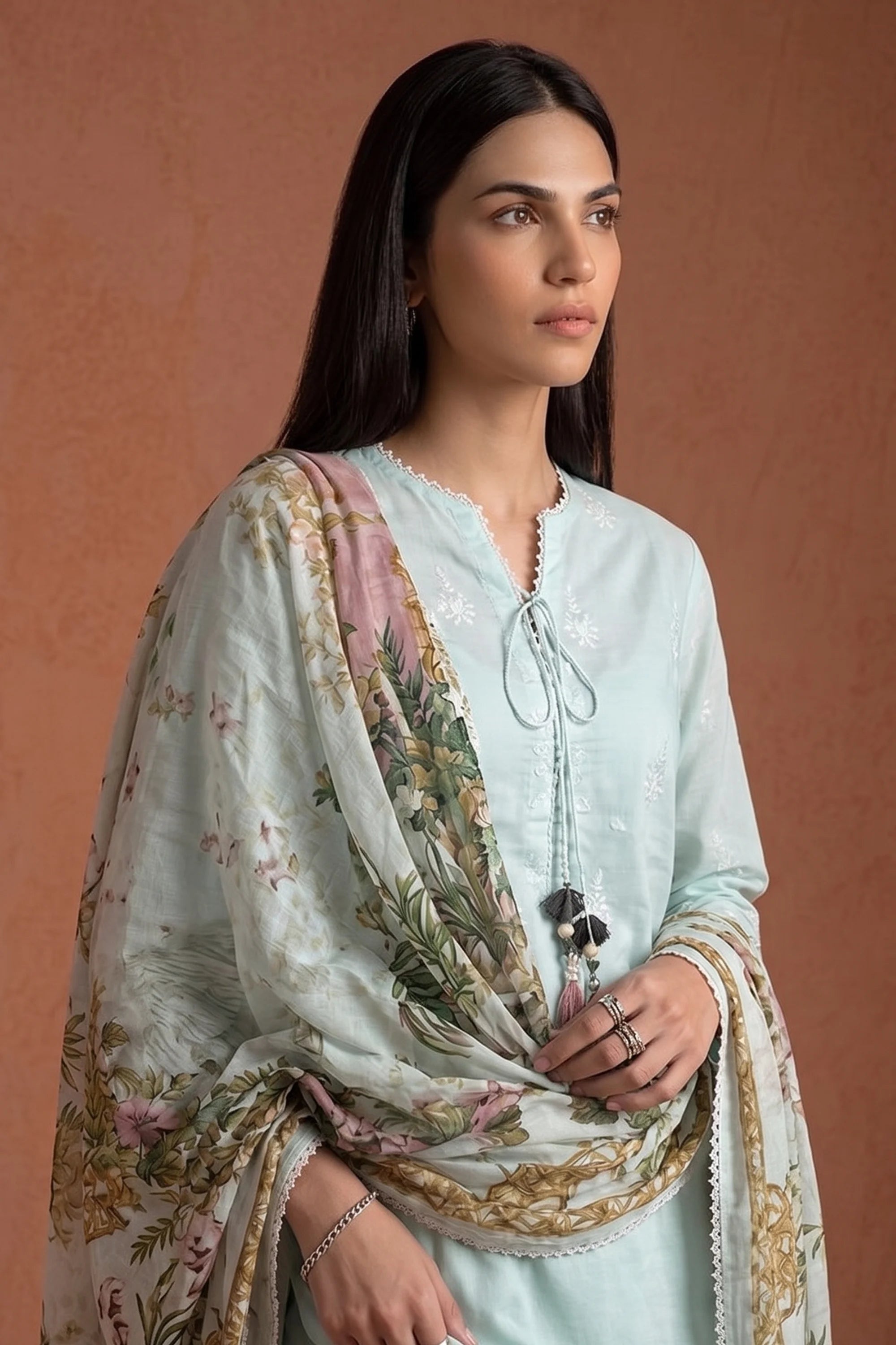 Ethereal Mint - Luxury Lawn Suit