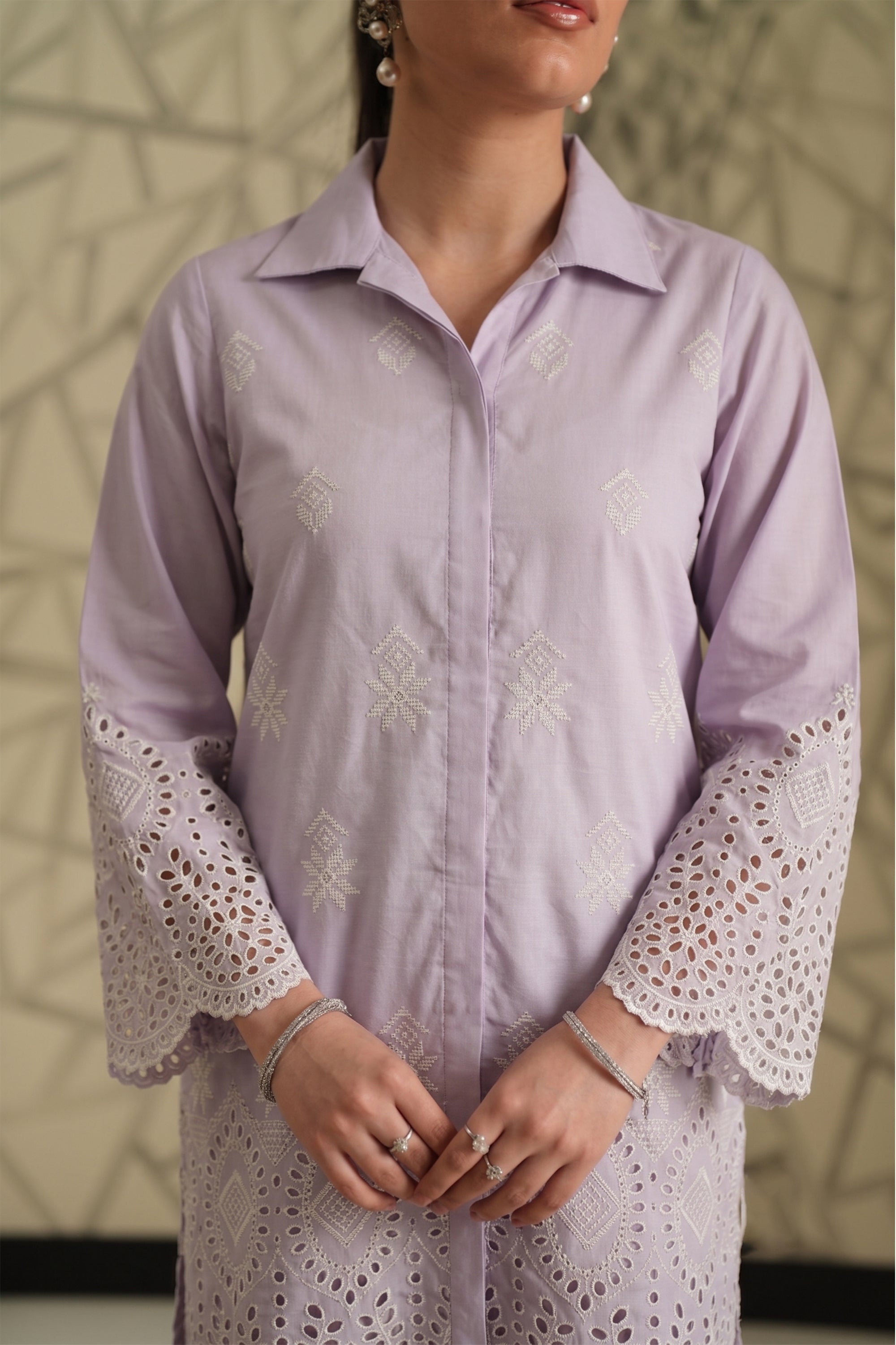 Amethyst Lilac - Luxury Lawn Suit