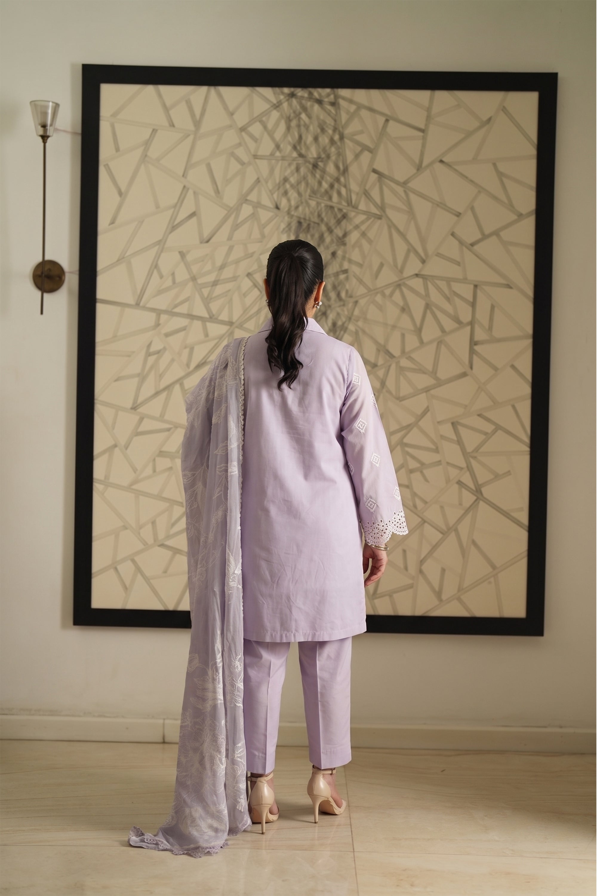 Amethyst Lilac - Luxury Lawn Suit