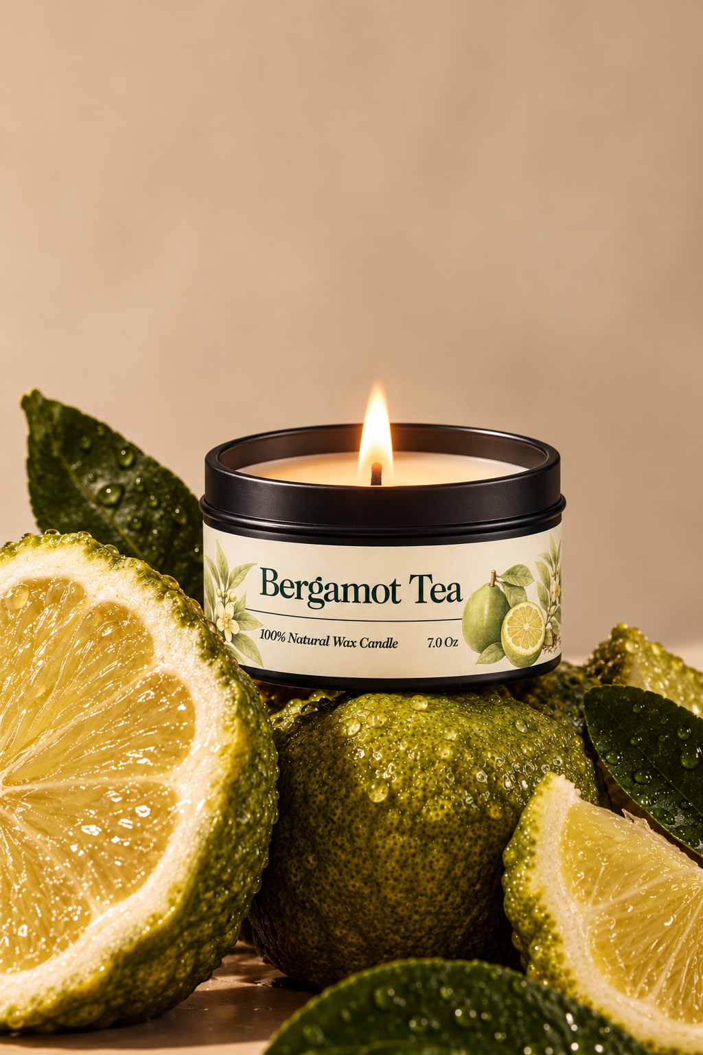 Bergamot Tea Scented Candle