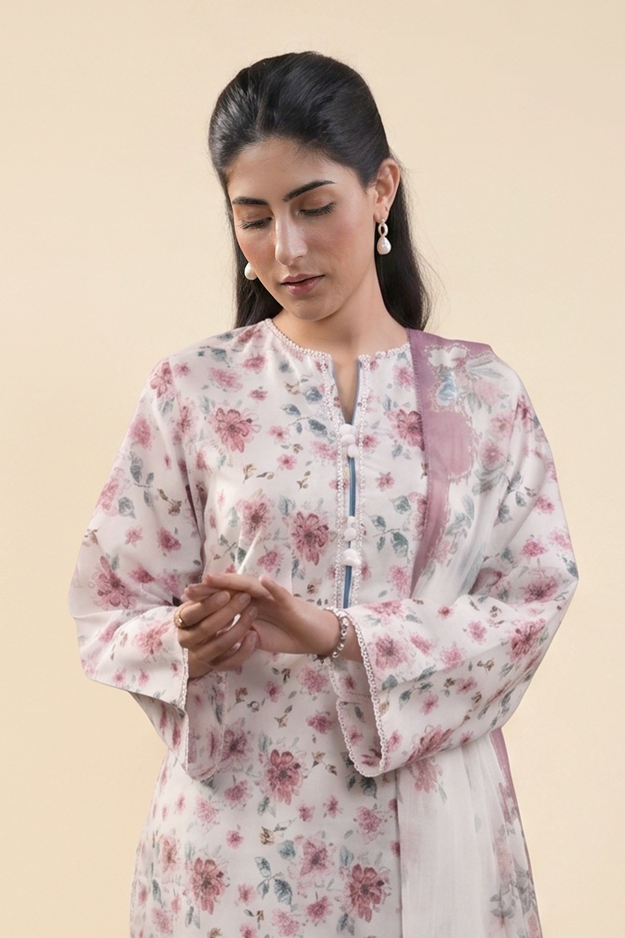 Brocade - Printed Lawn Suit