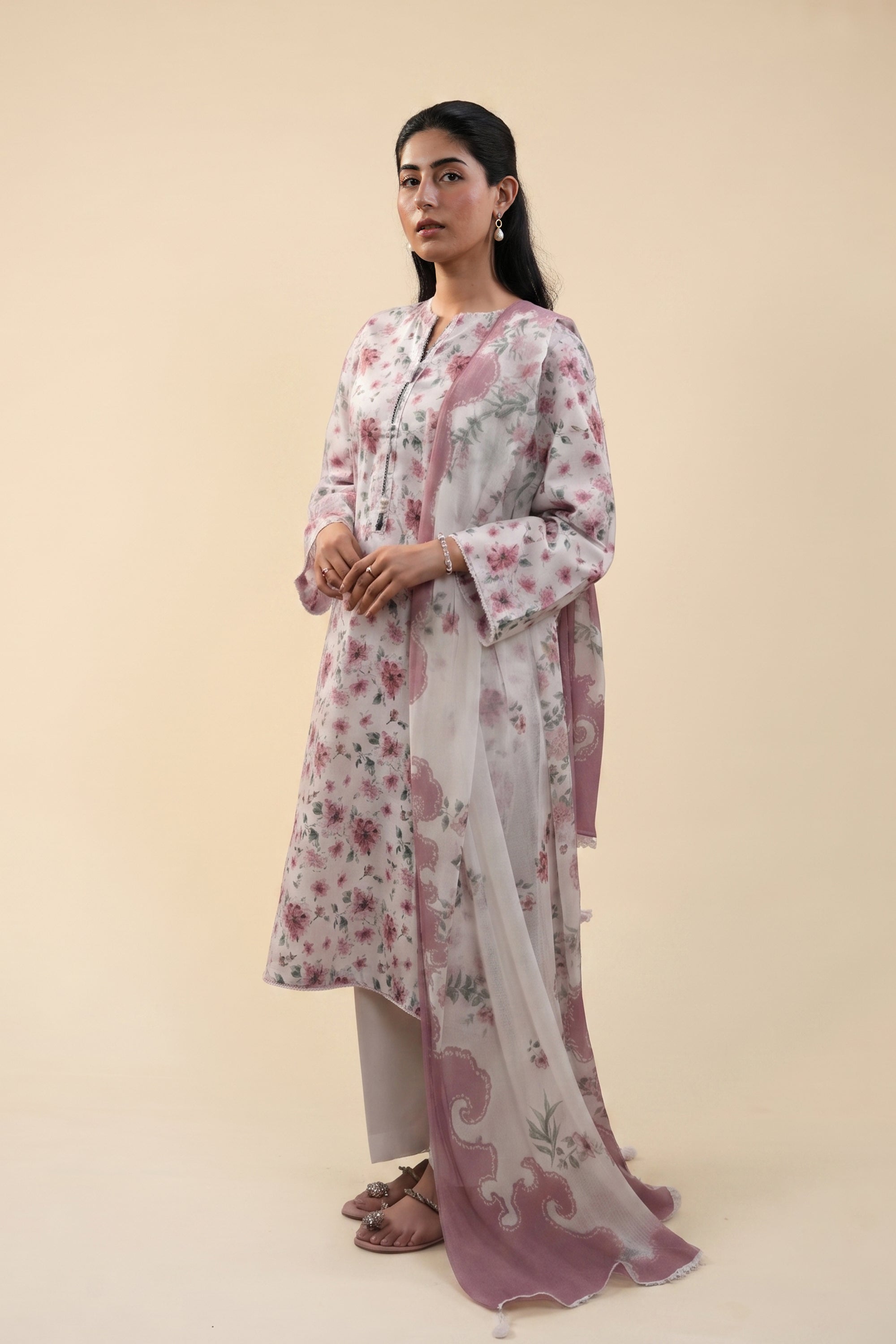 Brocade - Printed Lawn Suit
