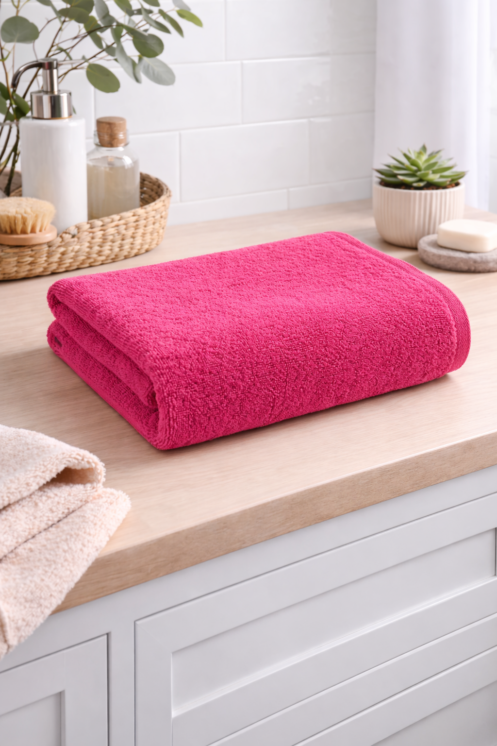 #color_hot pink dobby border