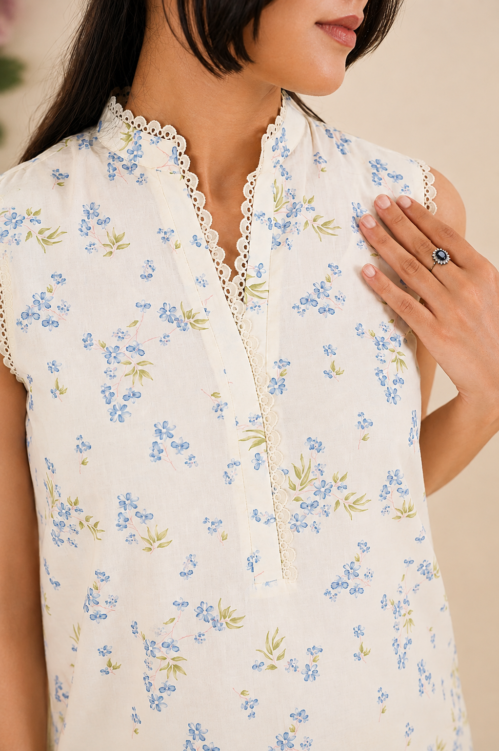 Pristine Ditsy - Printed Lawn Suit