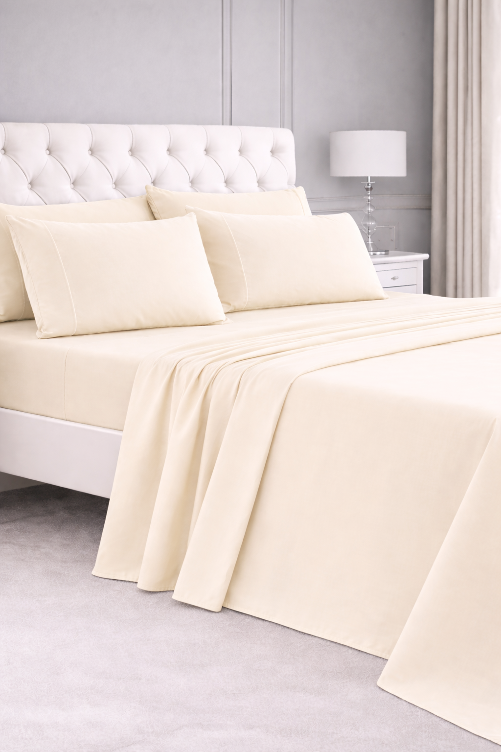 Ivory Bed Sheet Set