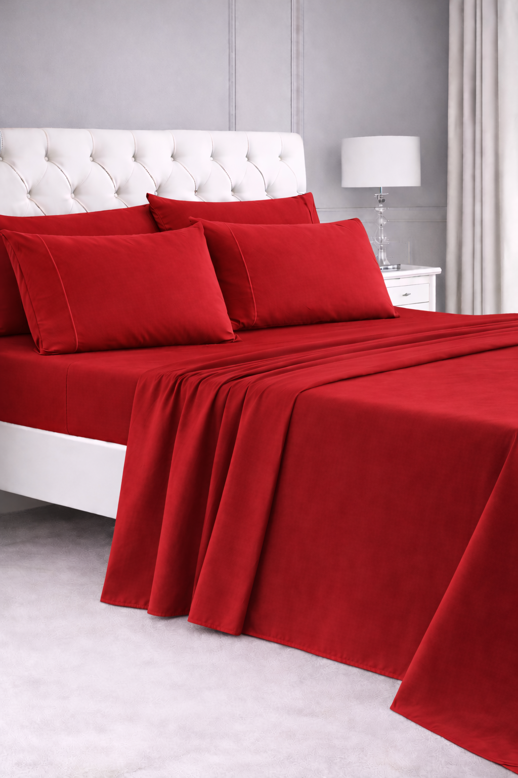 Red Bed Sheet Set
