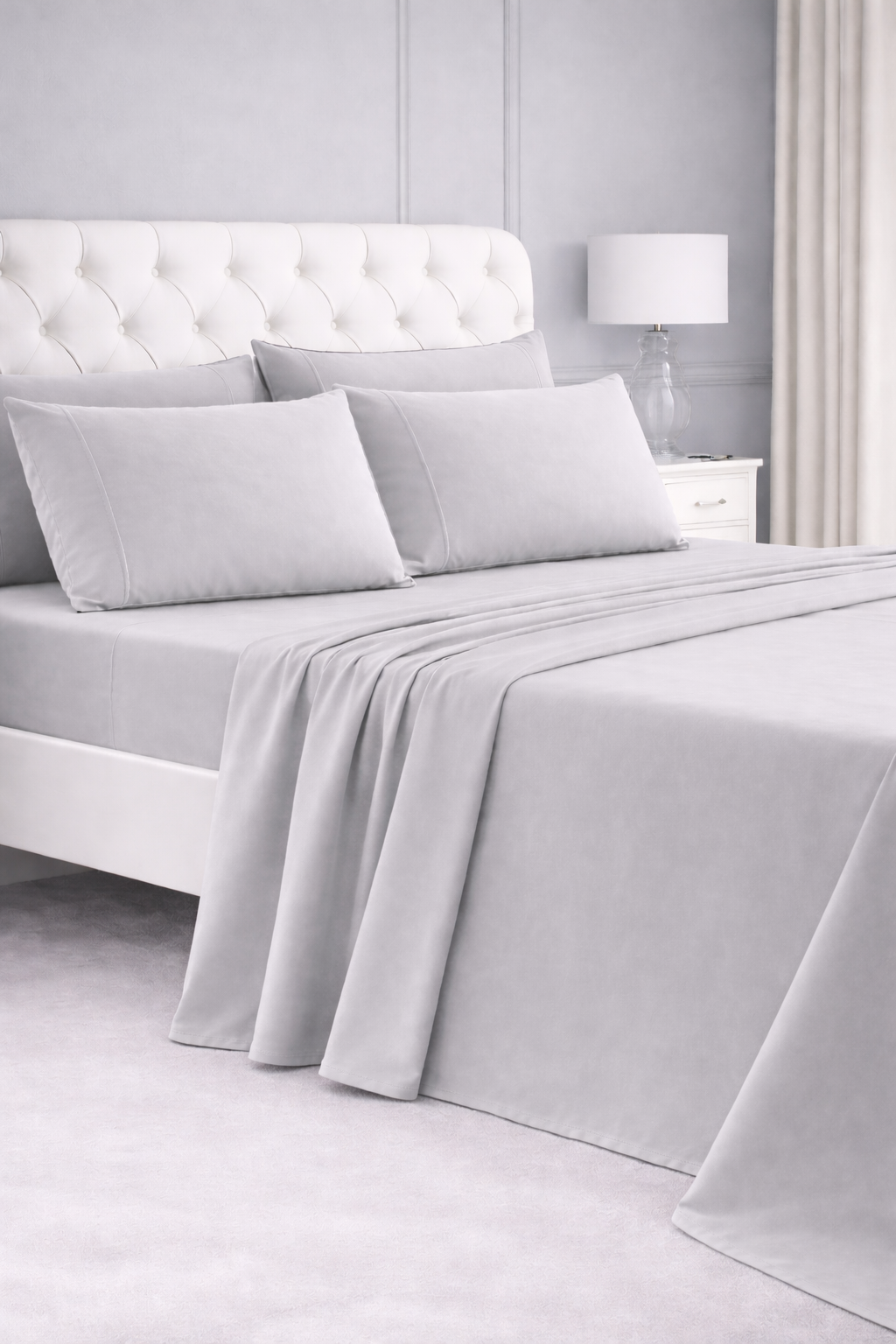 Light Grey Bed Sheet Set