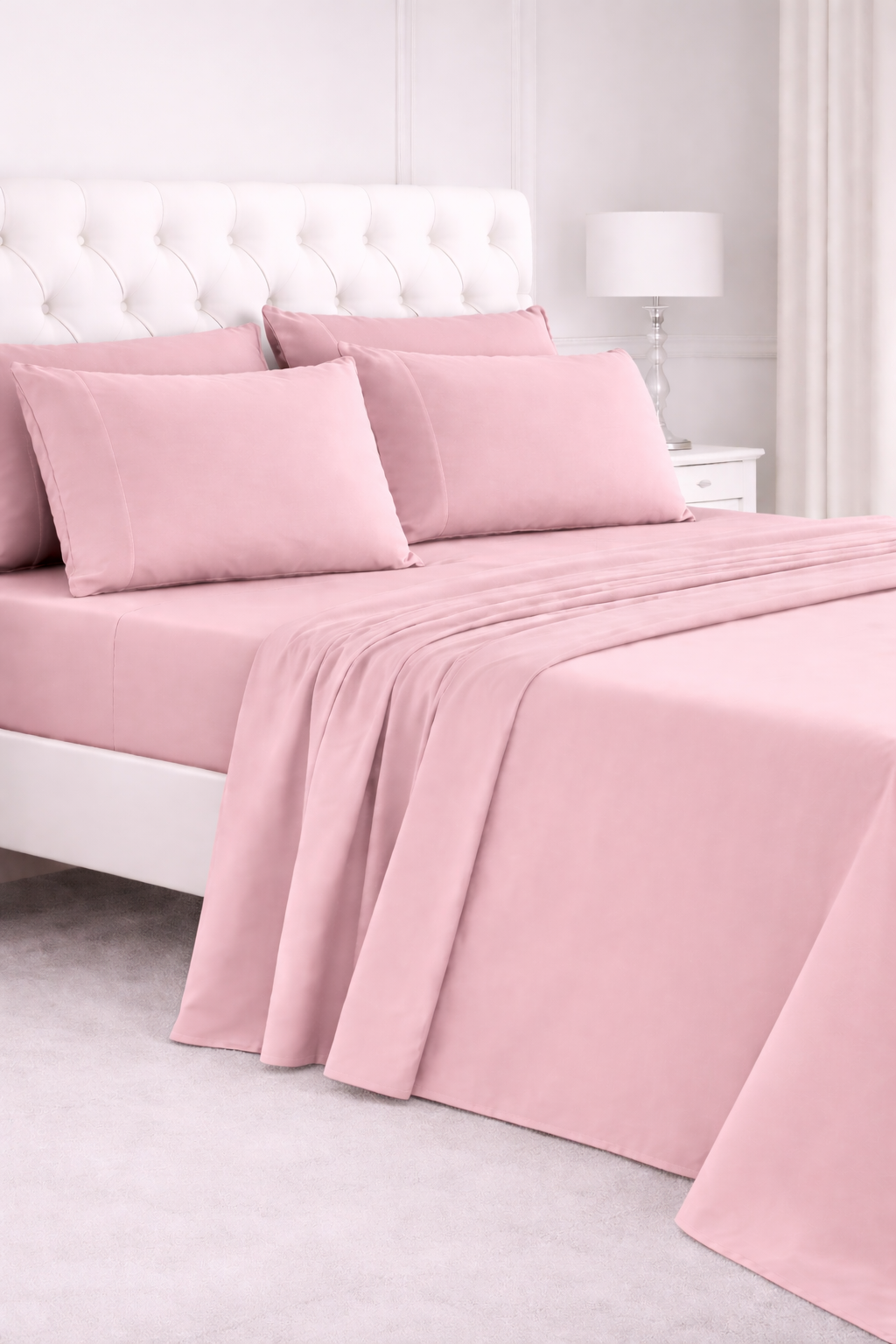 Rose Pink Duvet Cover Set - Luxe Edition