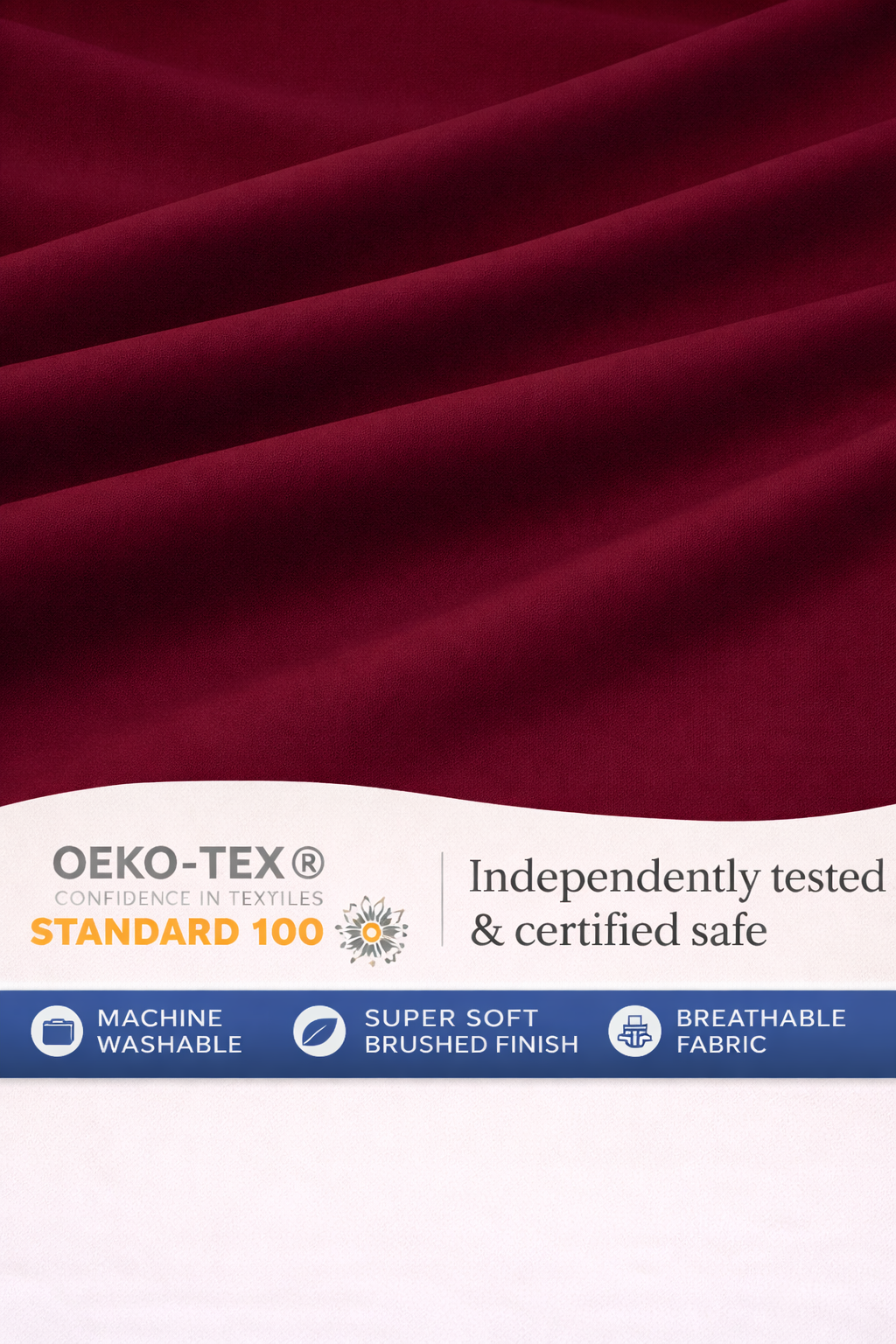 Maroon Bed Sheet Set