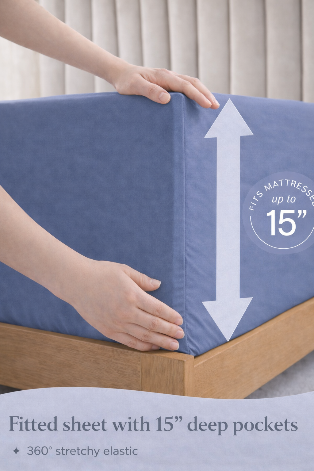 Slate Blue Bed Sheet Set