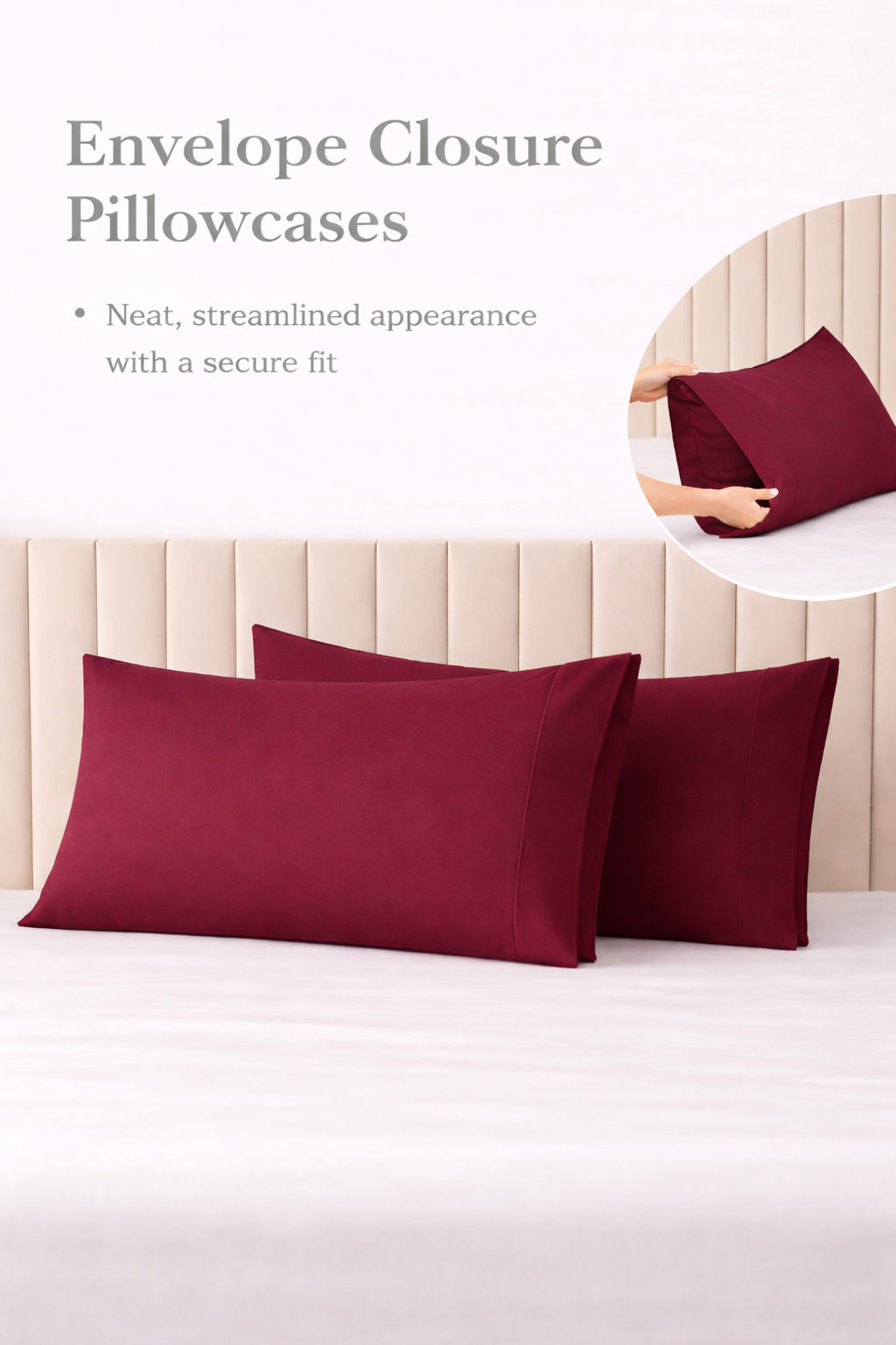 Maroon Bed Sheet Set