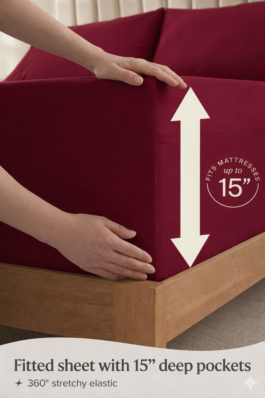 Maroon Bed Sheet Set