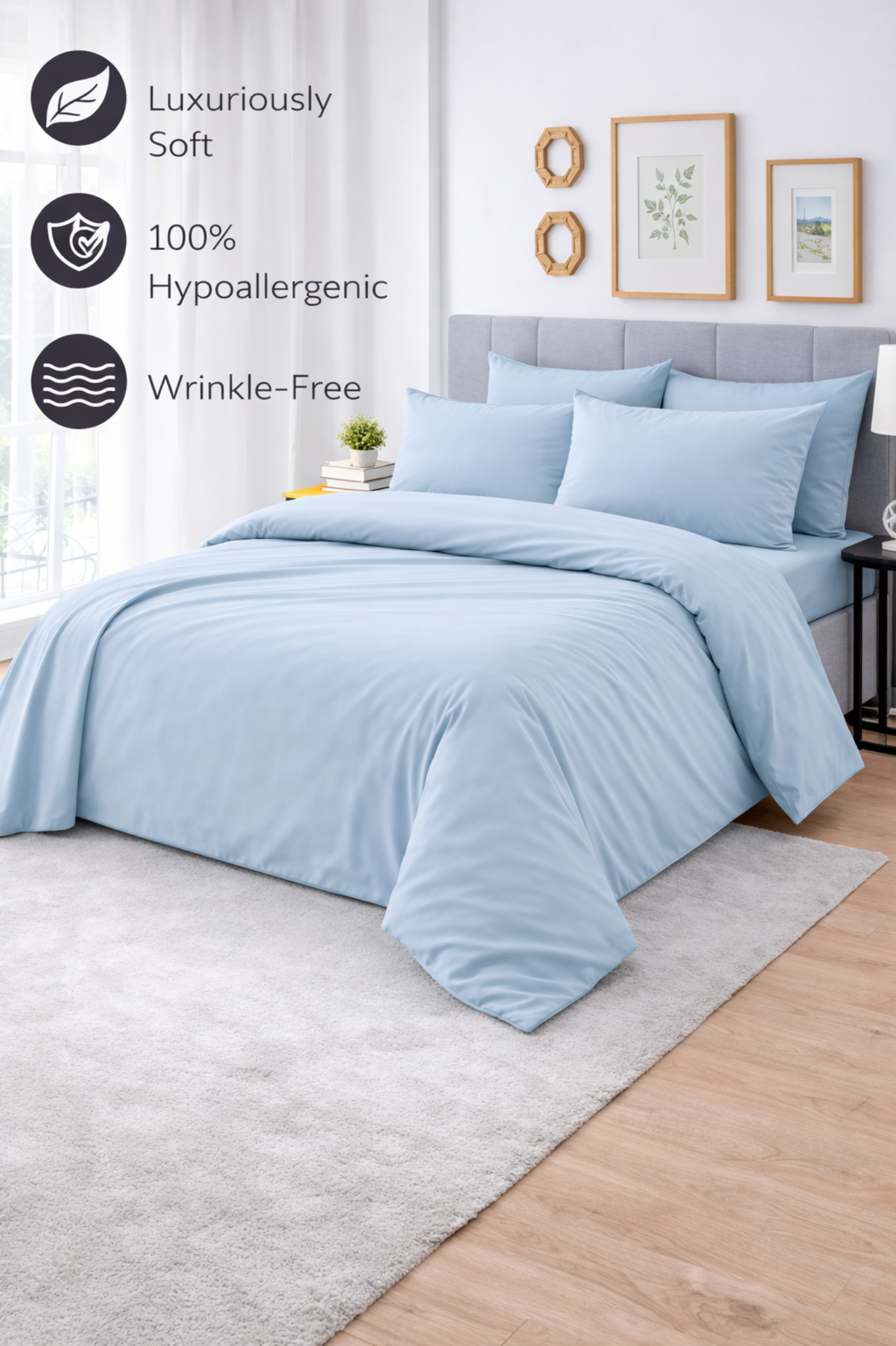 T400 Sky Bed Sheet Set - Luxe Edition