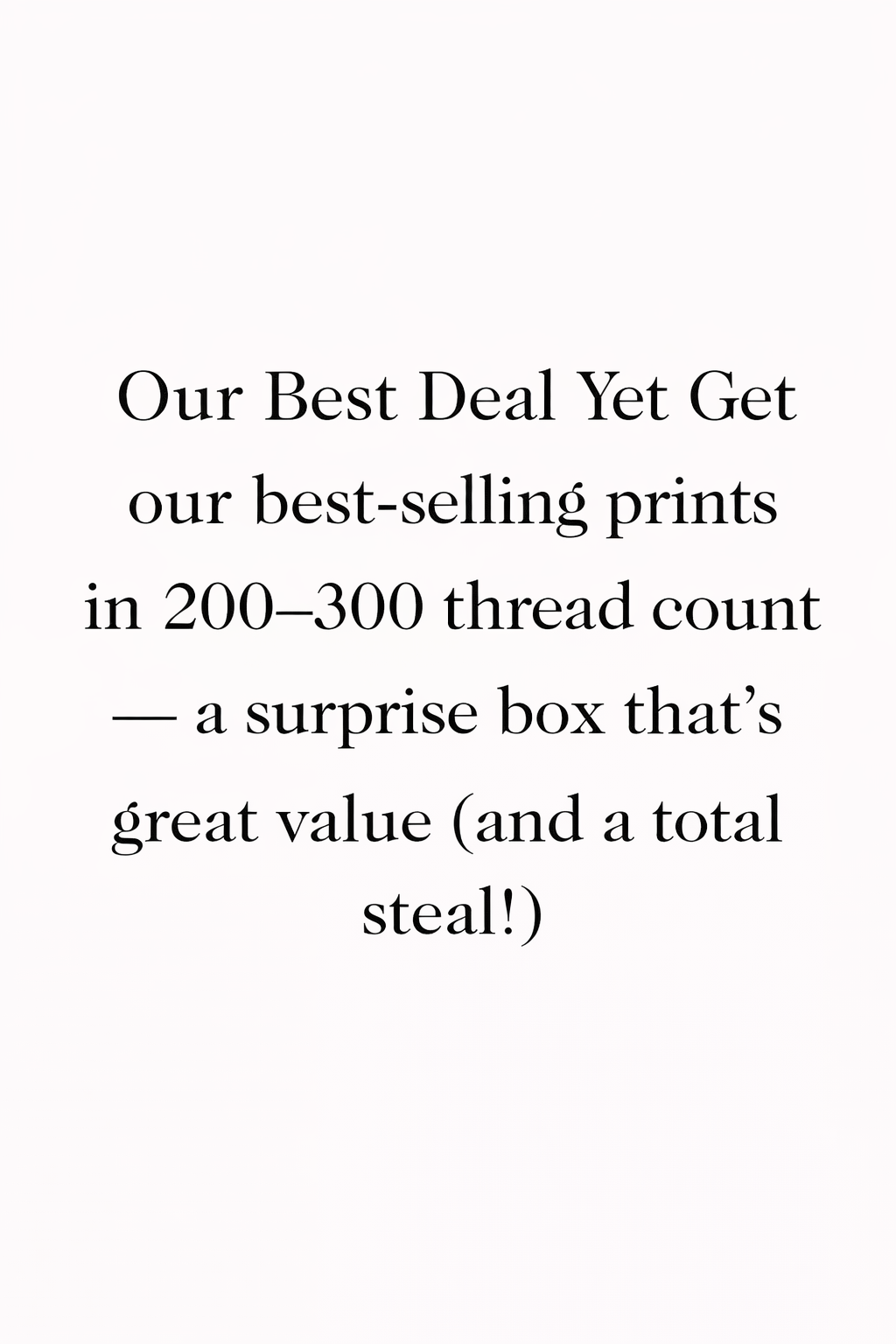 Mystery Box - Printed Bedding