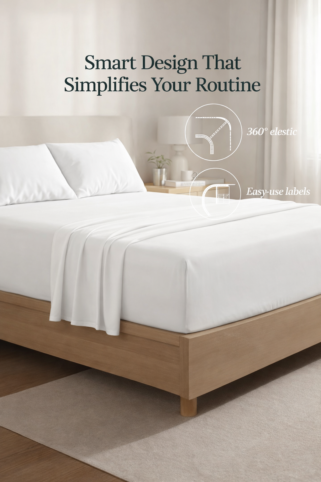 White Bed Sheet Set - Luxe Edition