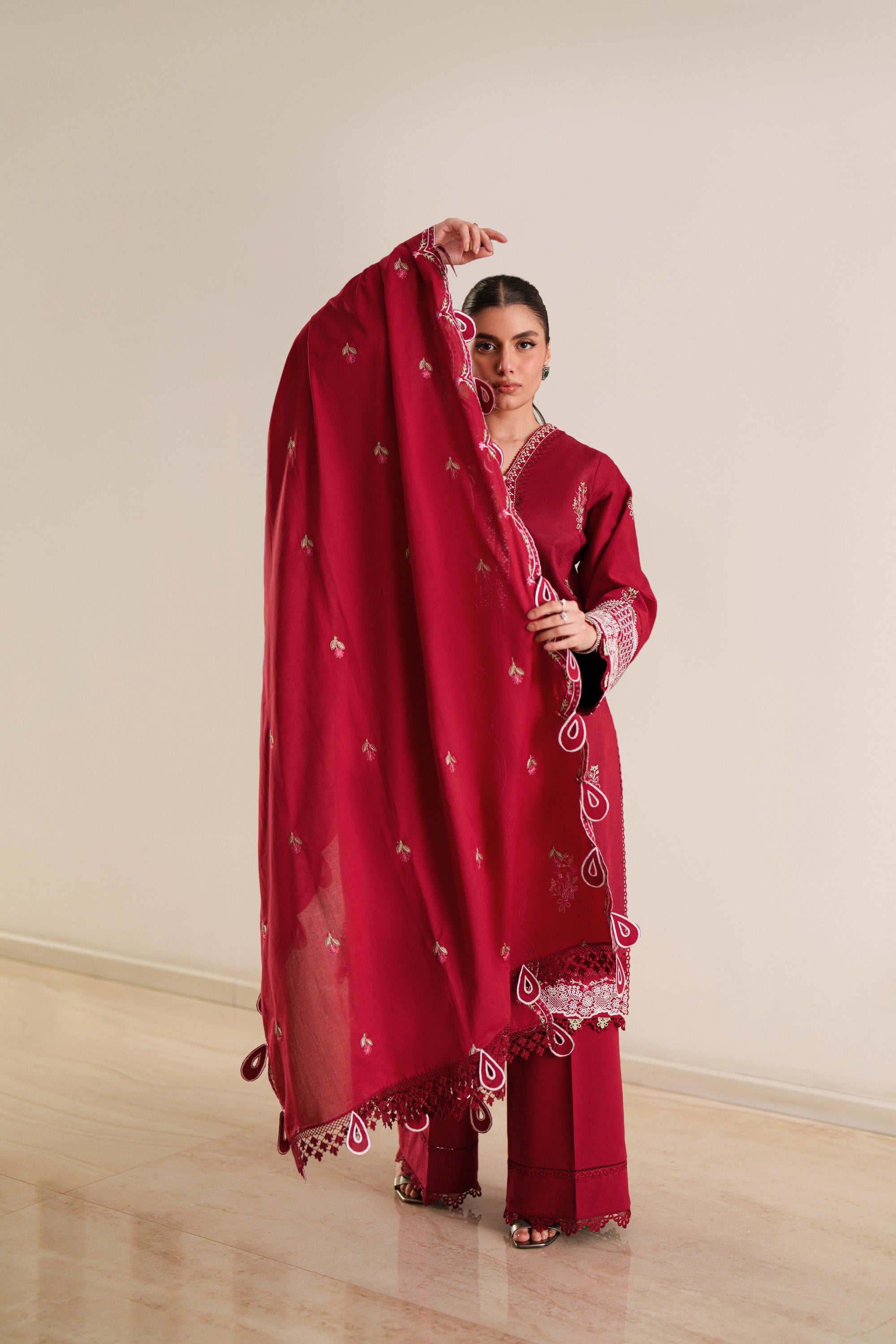 Crimson - Luxury Lawn Suit