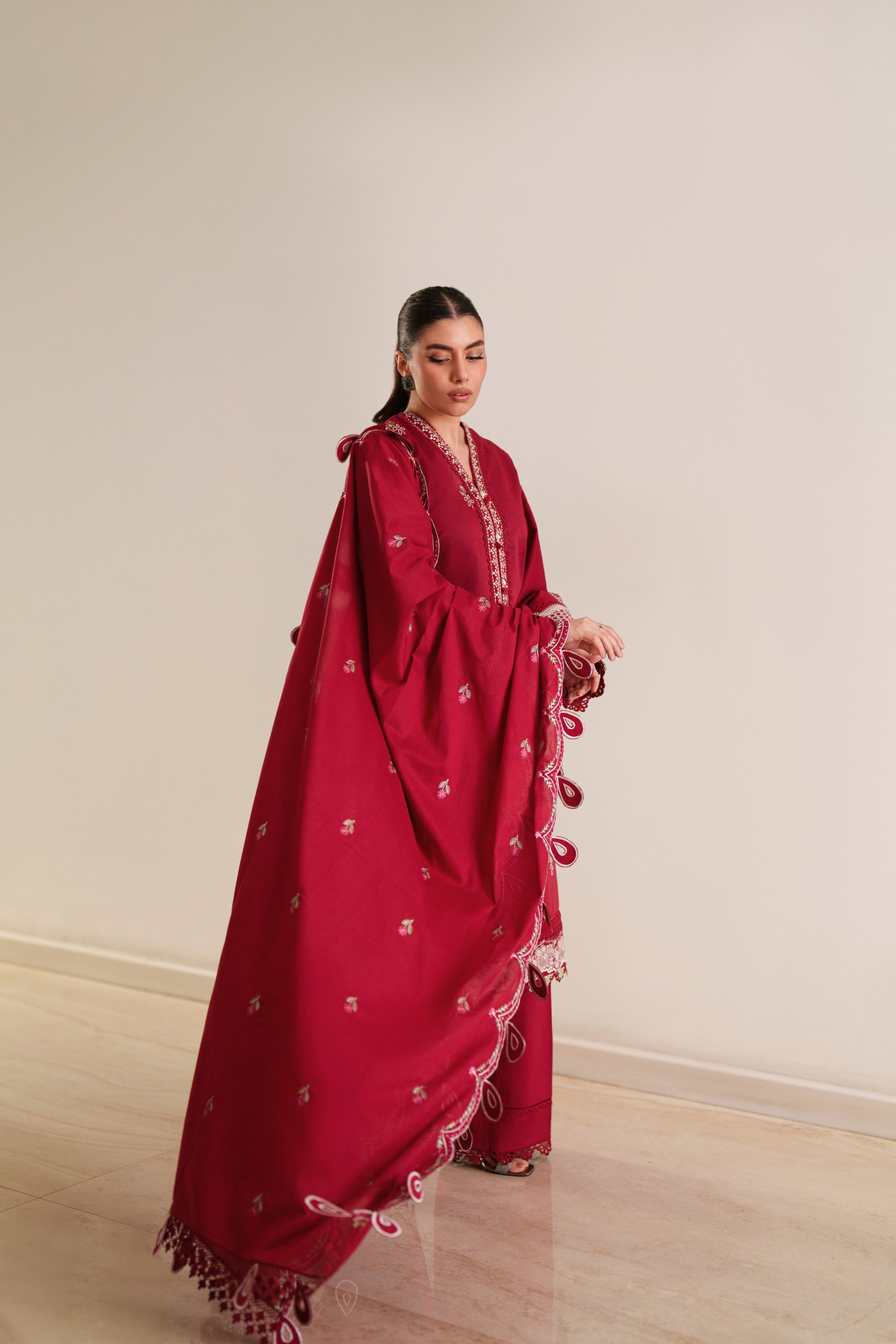 Crimson - Luxury Lawn Suit