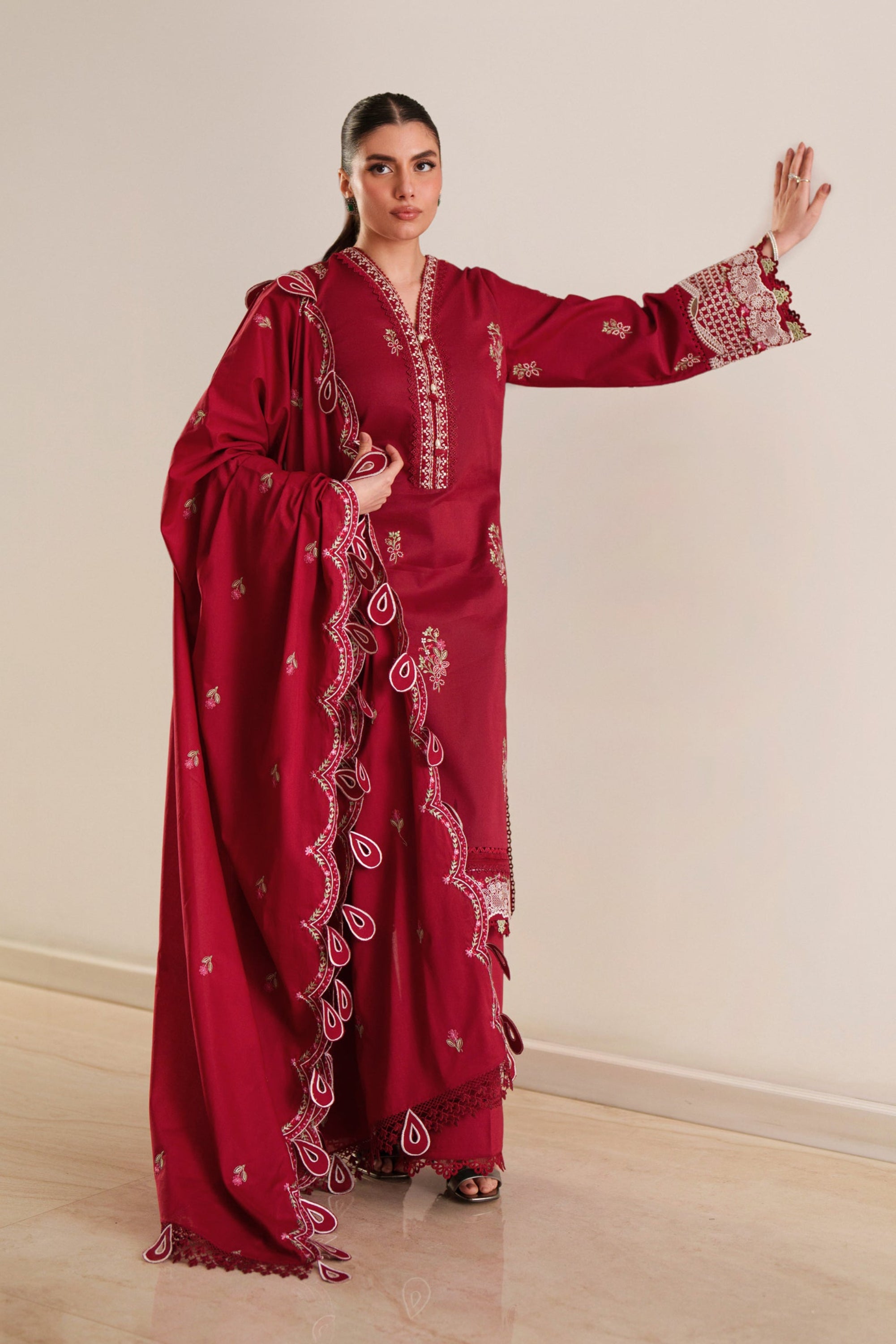 Crimson - Luxury Lawn Suit