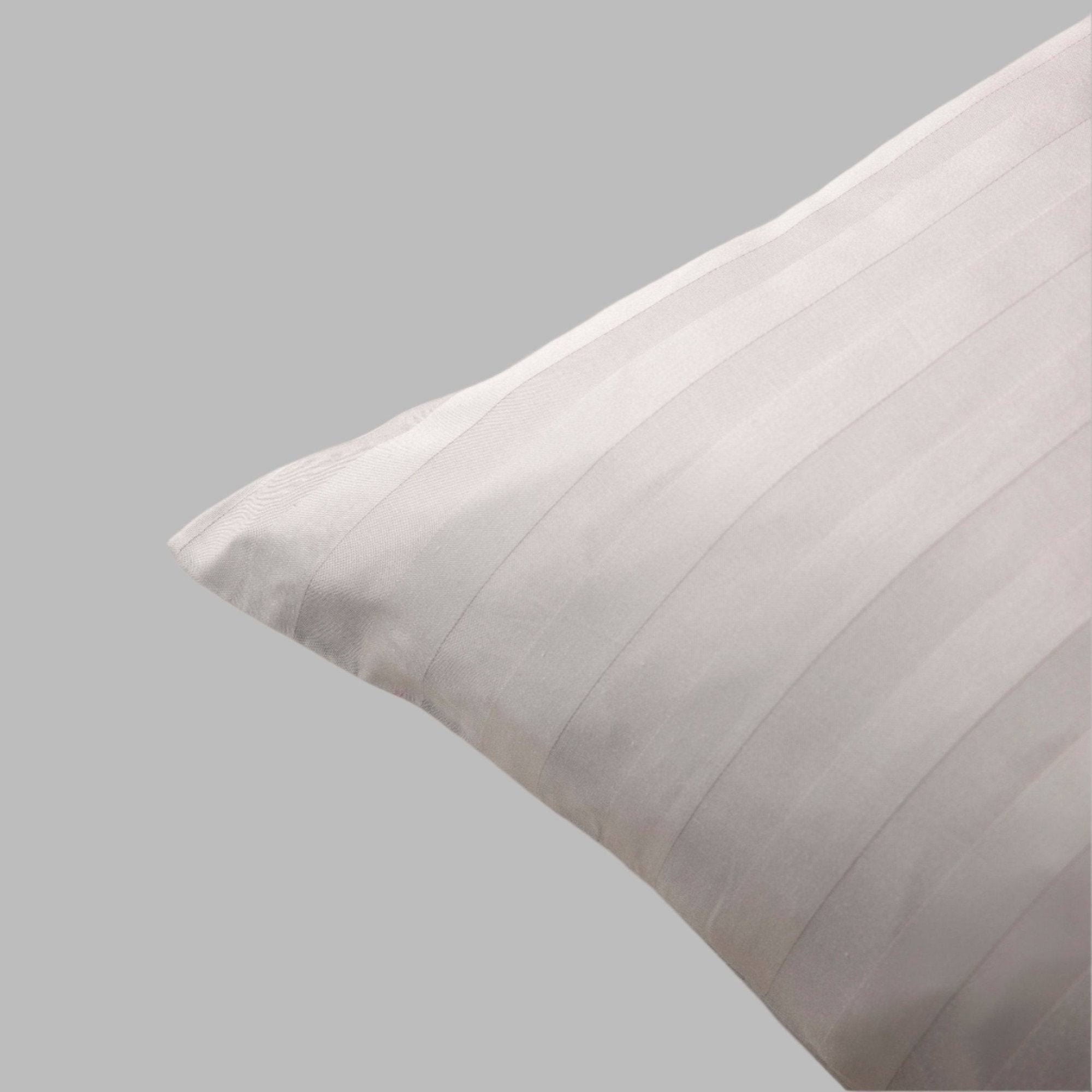 Silver Grey Stripe Pillowcases