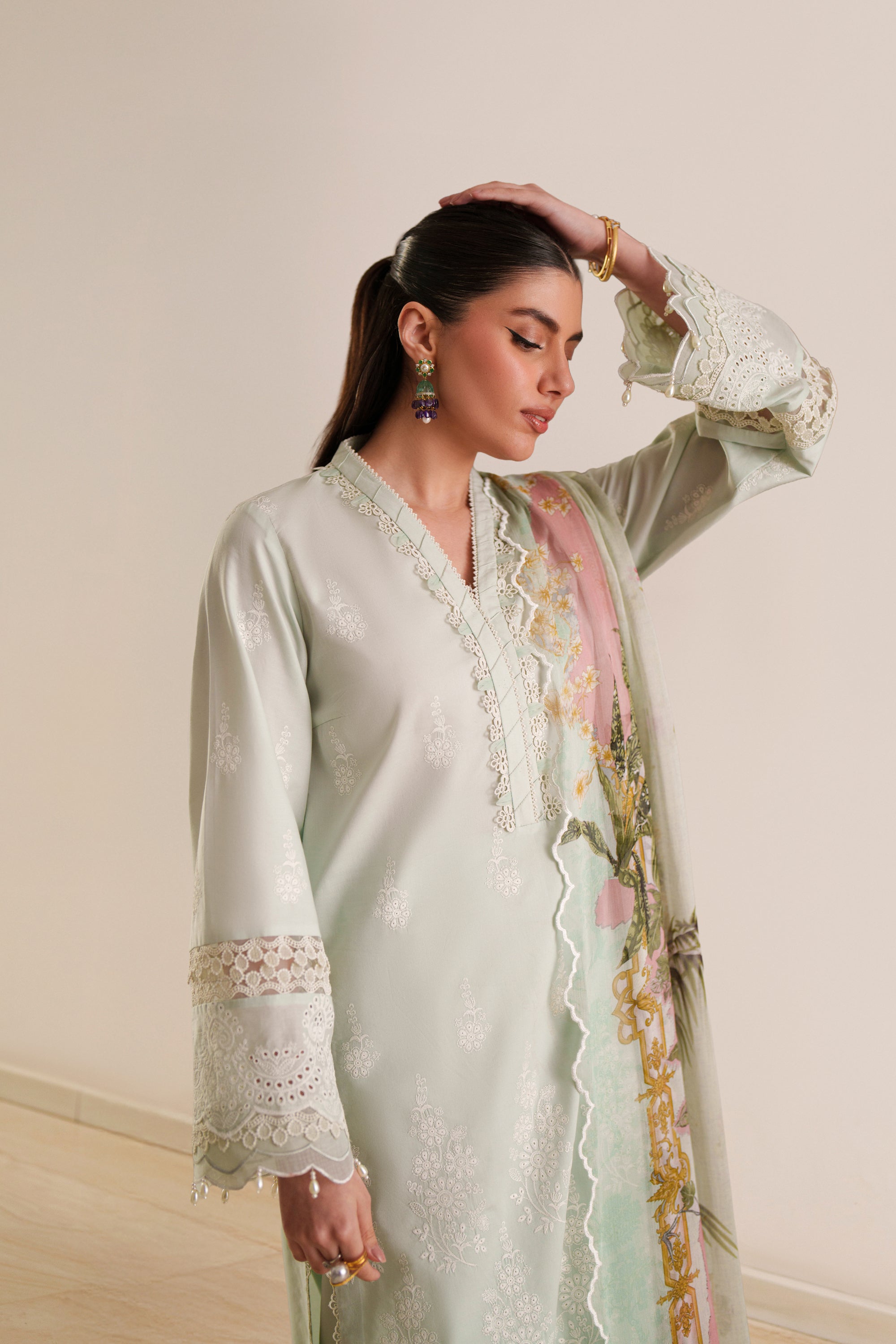 Ethereal Mint - Luxury Lawn Suit