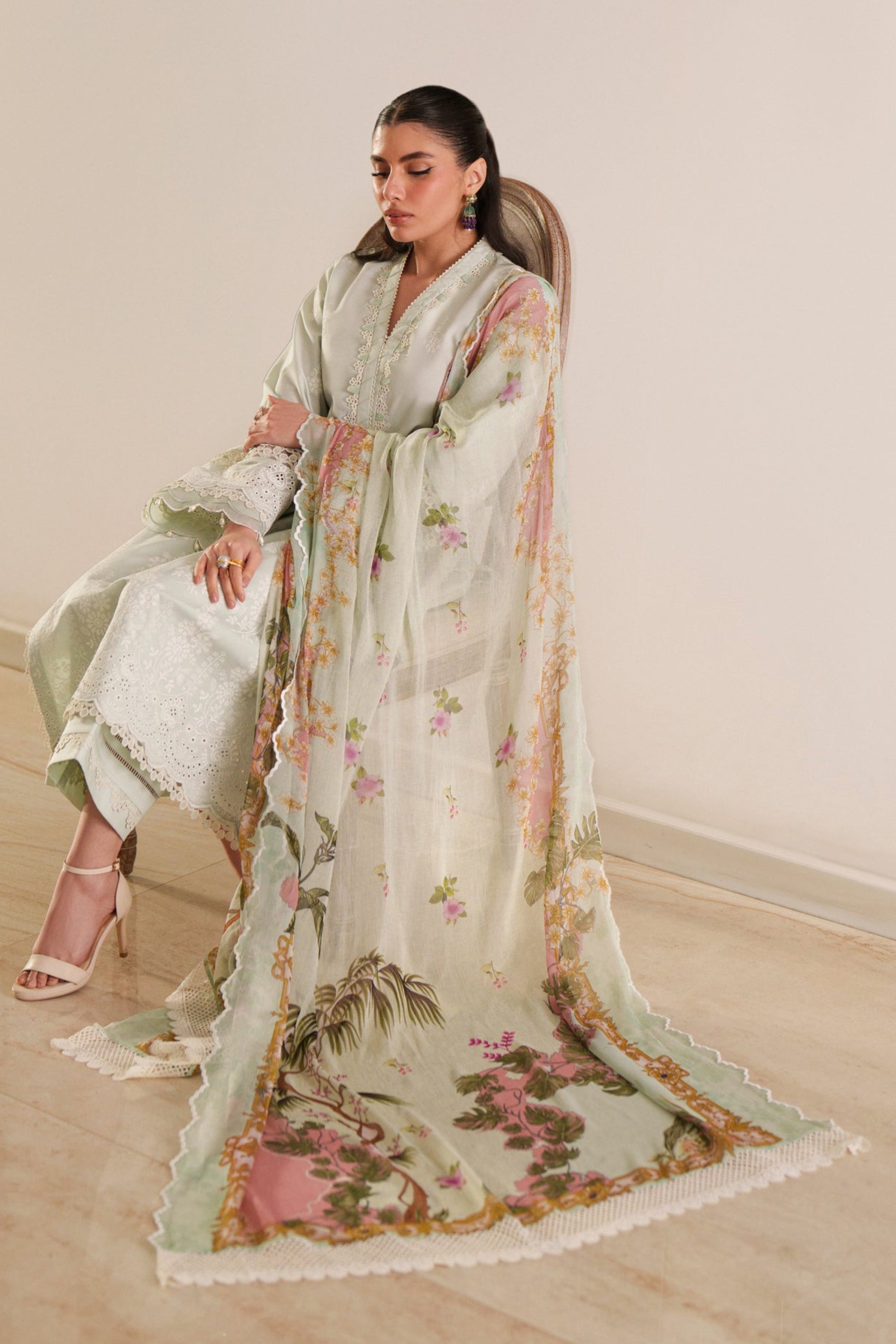 Ethereal Mint - Luxury Lawn Suit