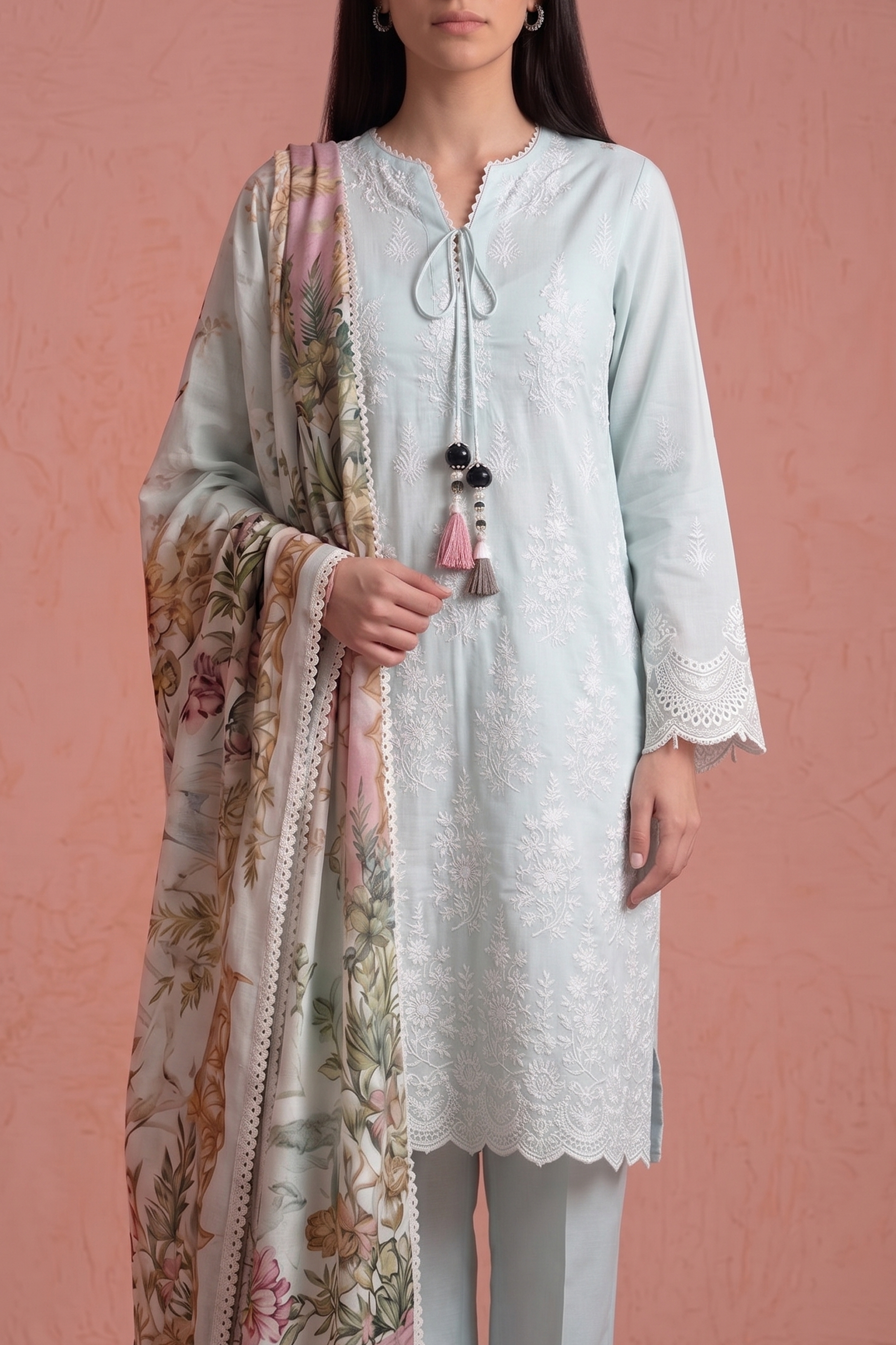 Ethereal Mint - Luxury Lawn Suit