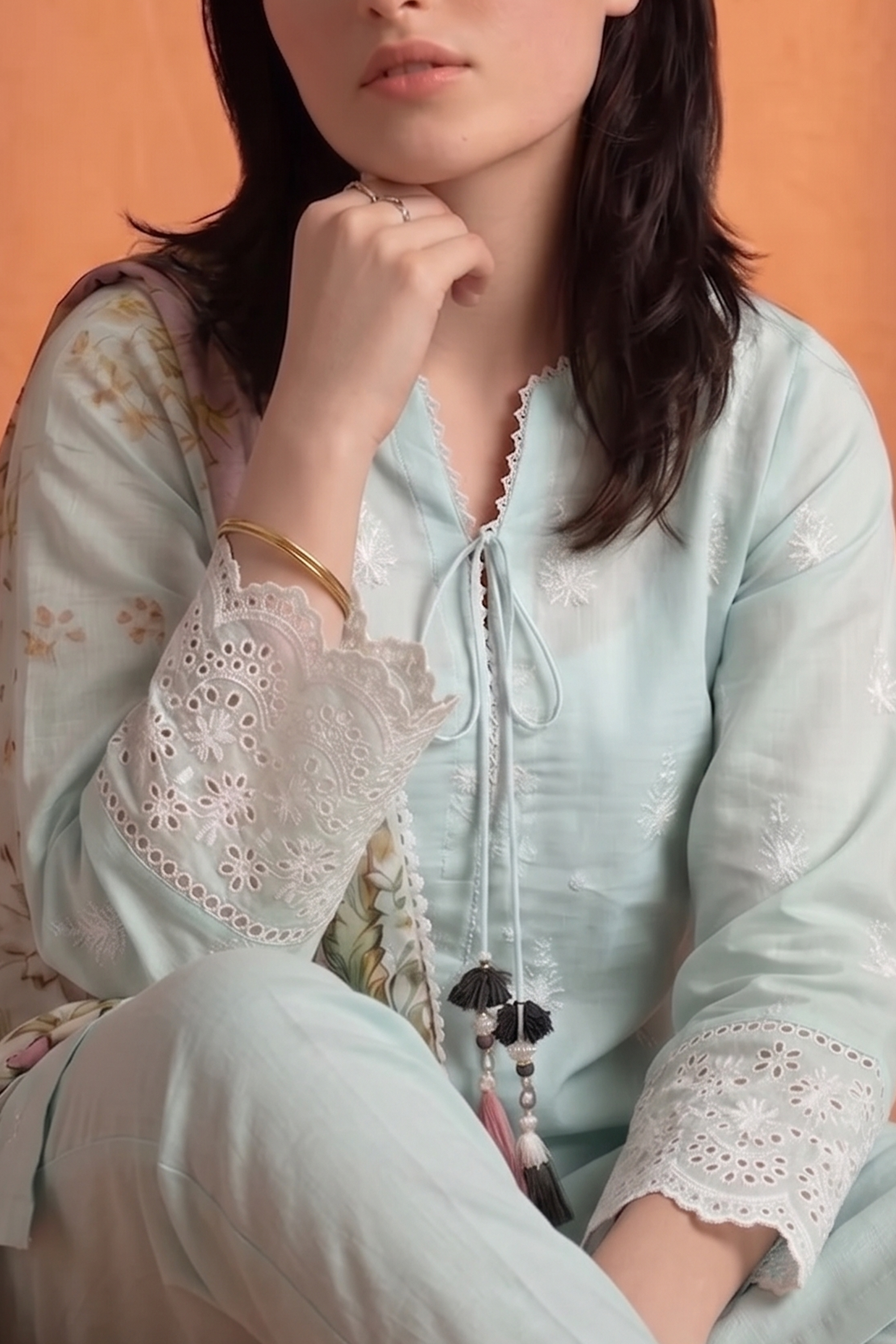 Ethereal Mint - Luxury Lawn Suit