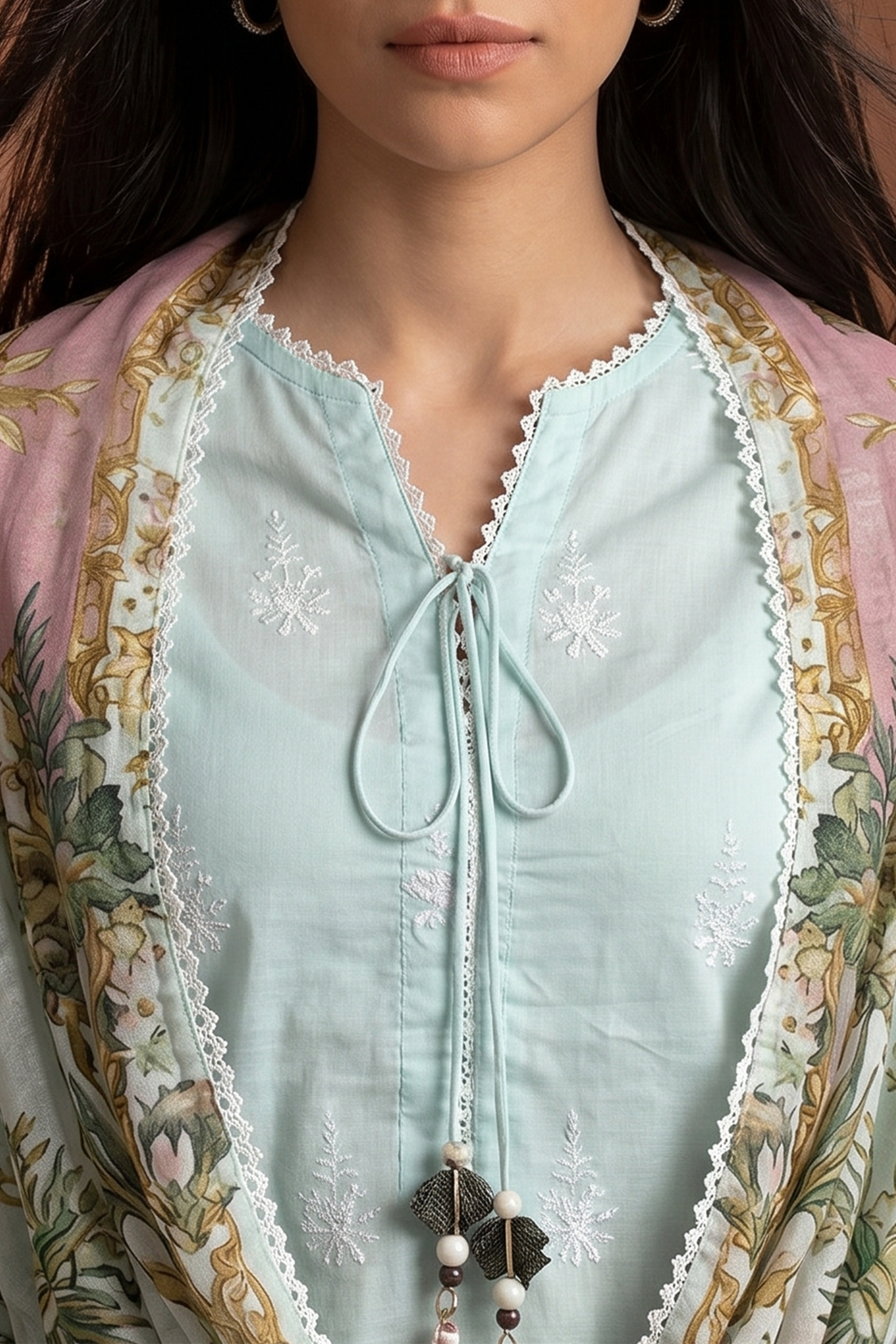 Ethereal Mint - Luxury Lawn Suit