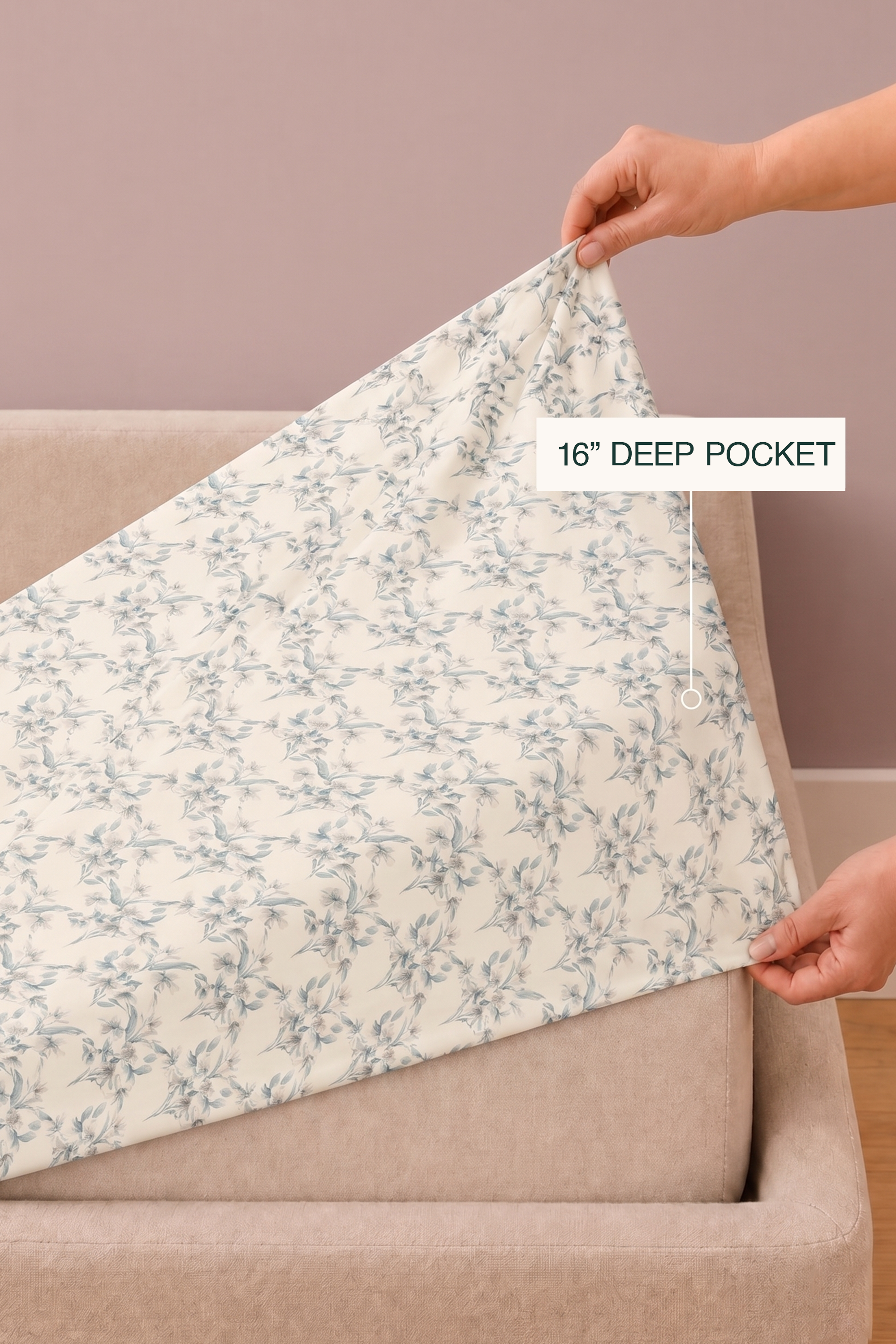 Foraged Flora Sateen Bed Sheet Set