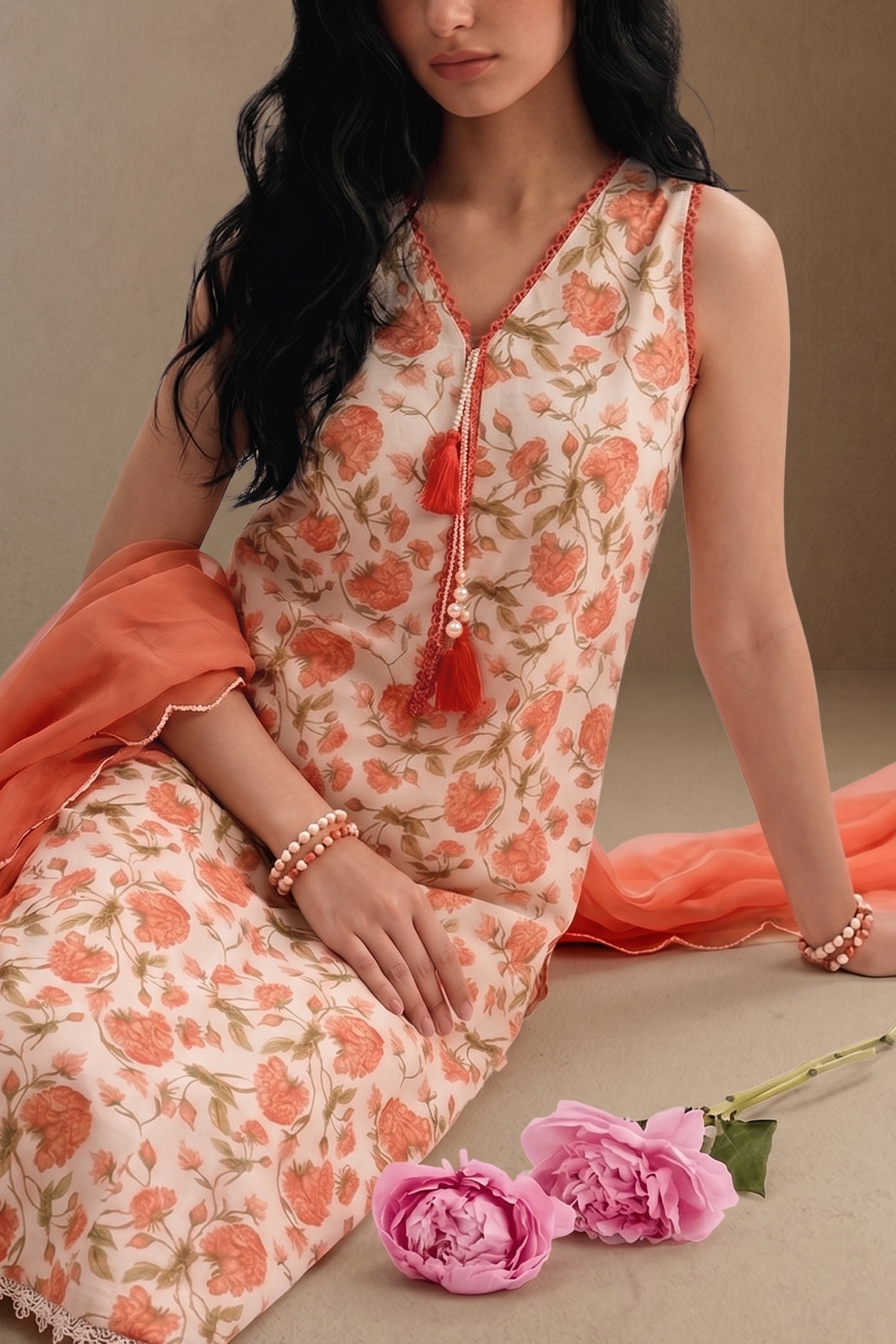 Corelle - Printed Lawn Suit