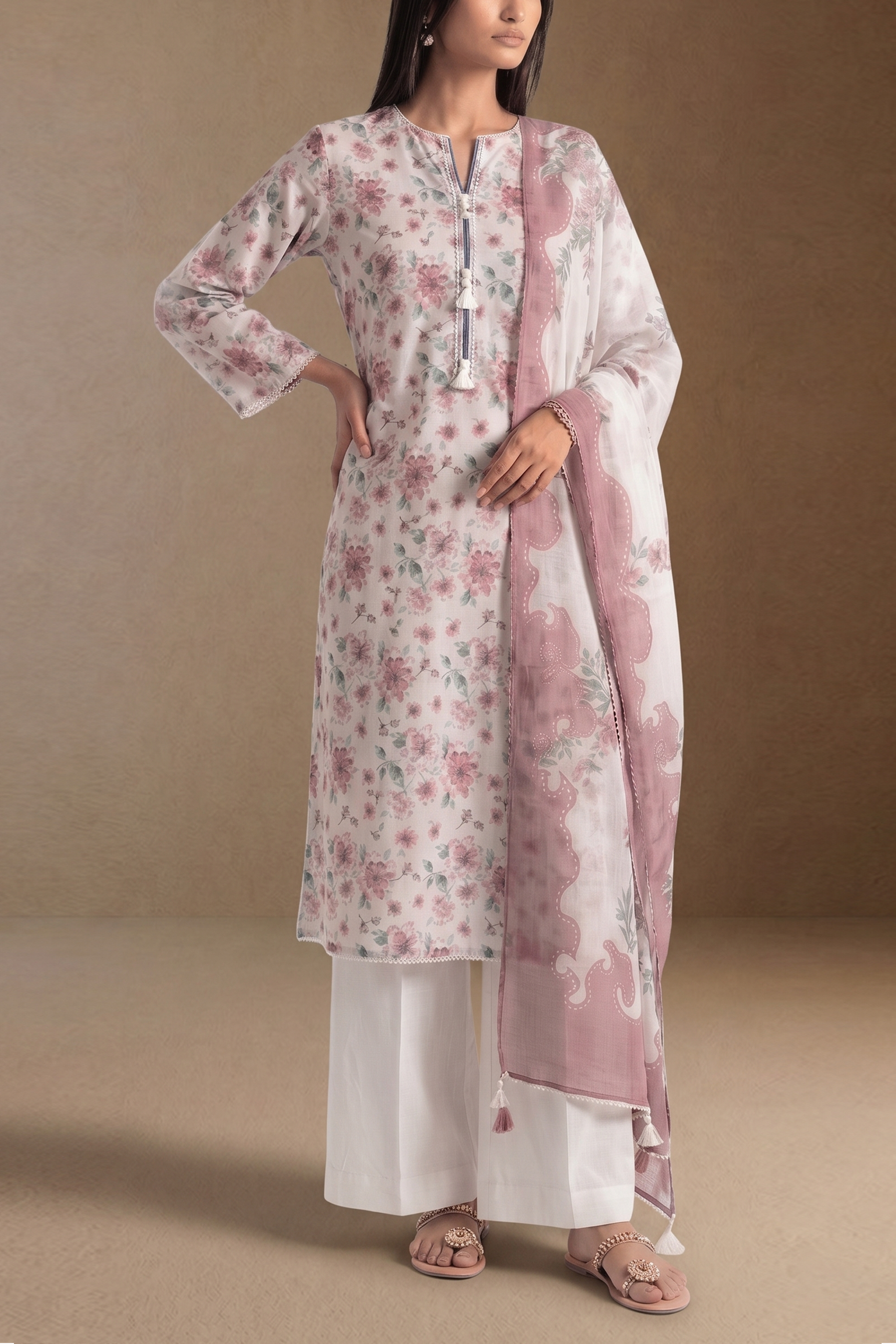 Brocade - Printed Lawn Suit