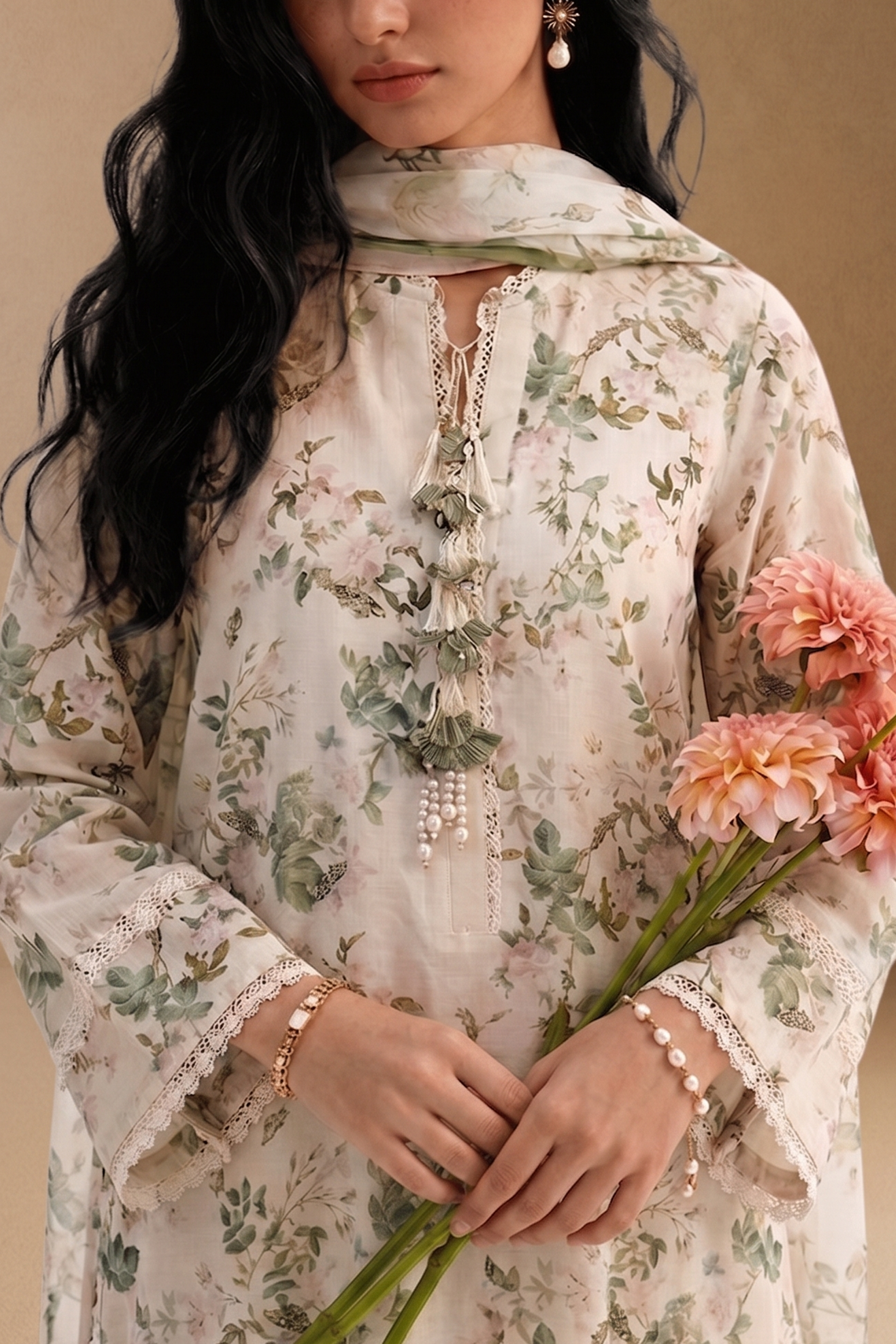 Feuille - Printed Lawn Suit