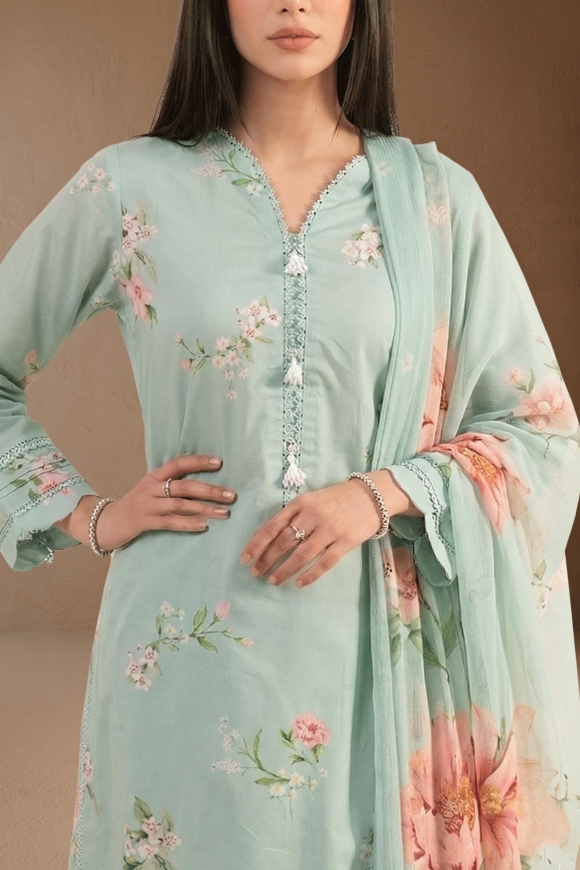 Odette - Printed Lawn Suit