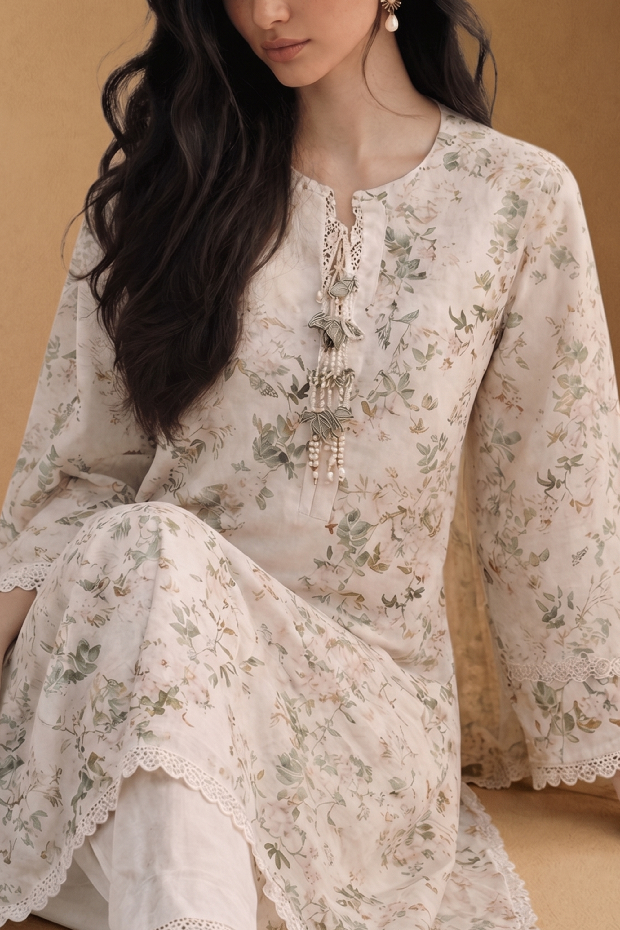 Feuille - Printed Lawn Suit