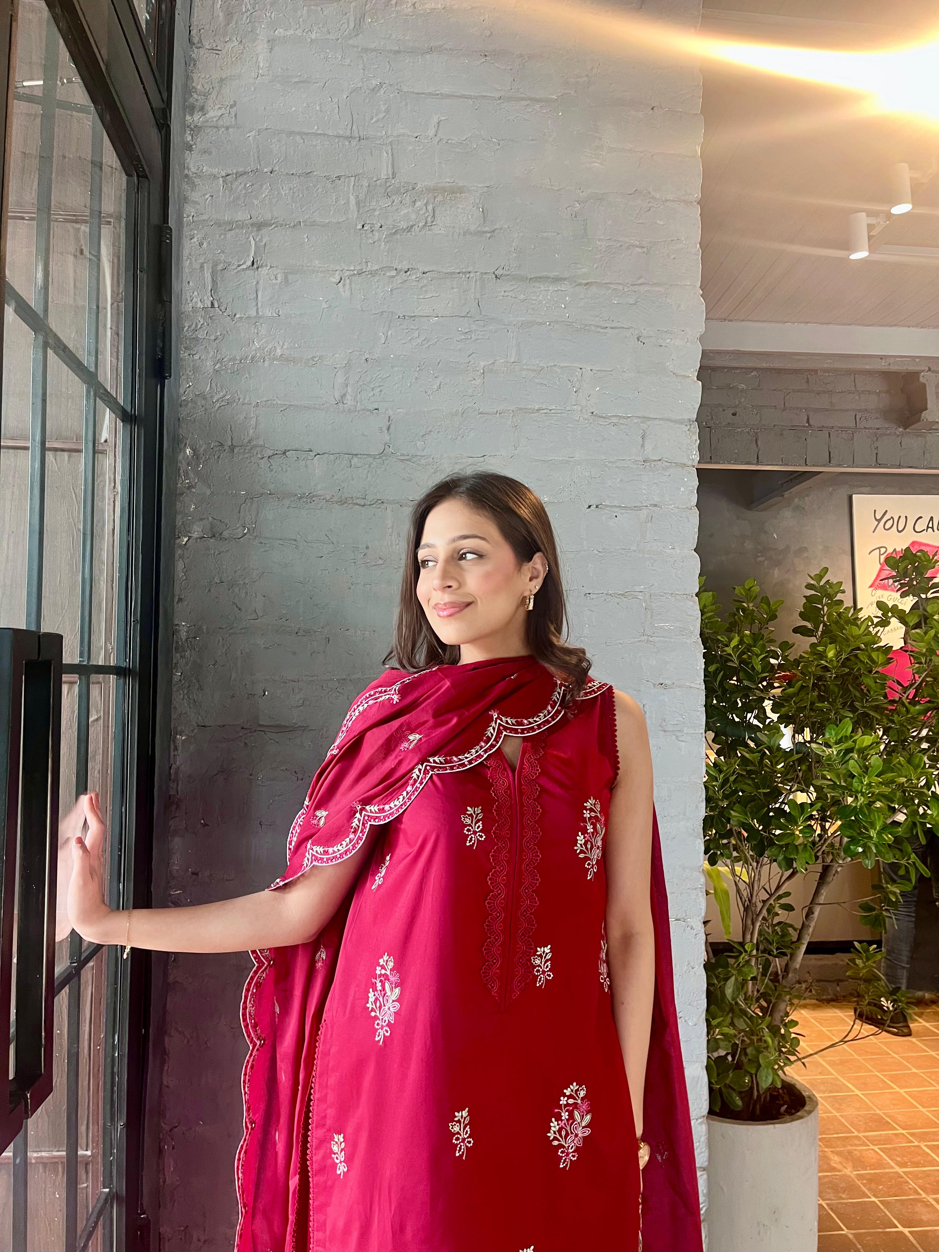 Crimson - Luxury Lawn Suit