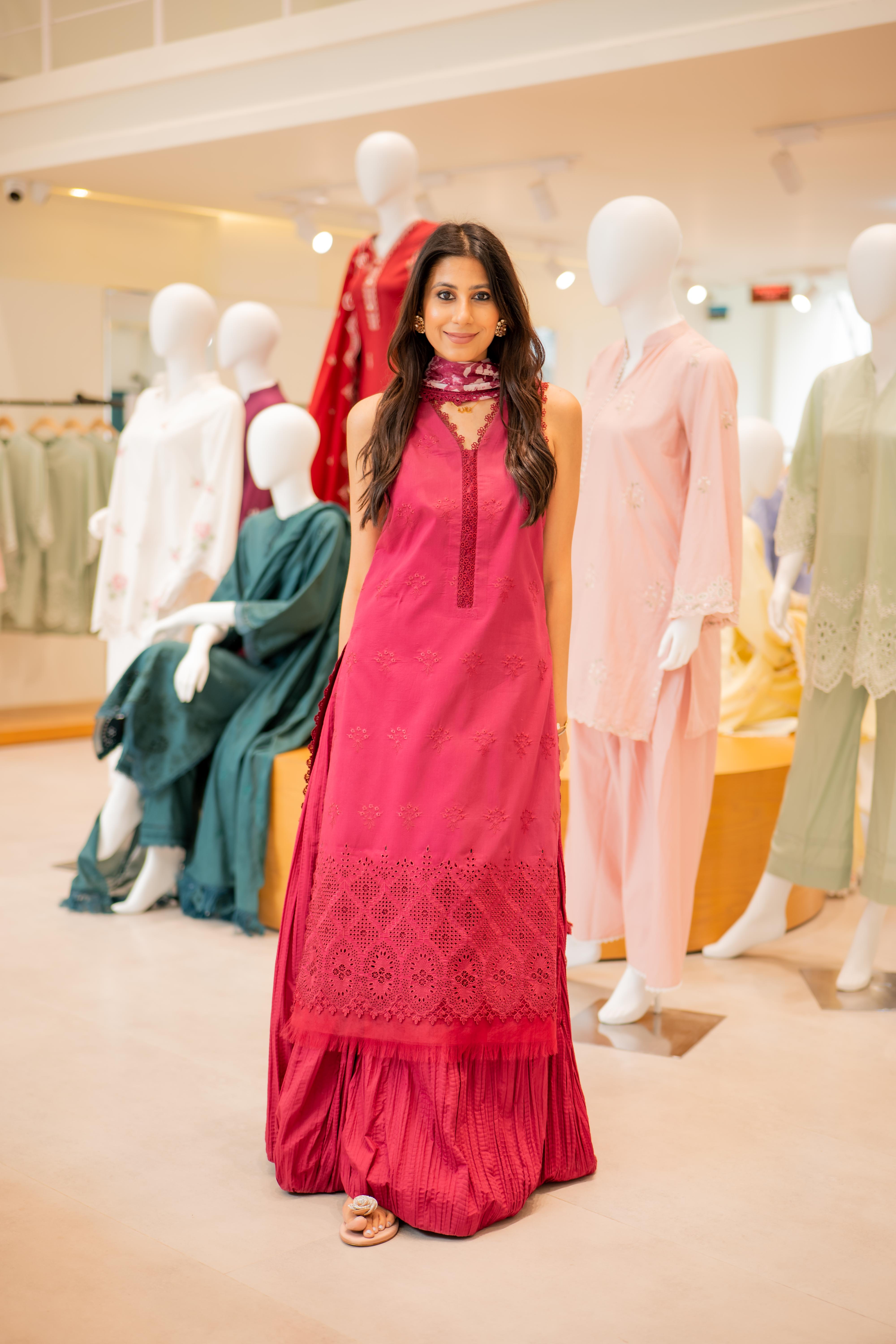Mulberry Lattice - Luxury Lawn Suit