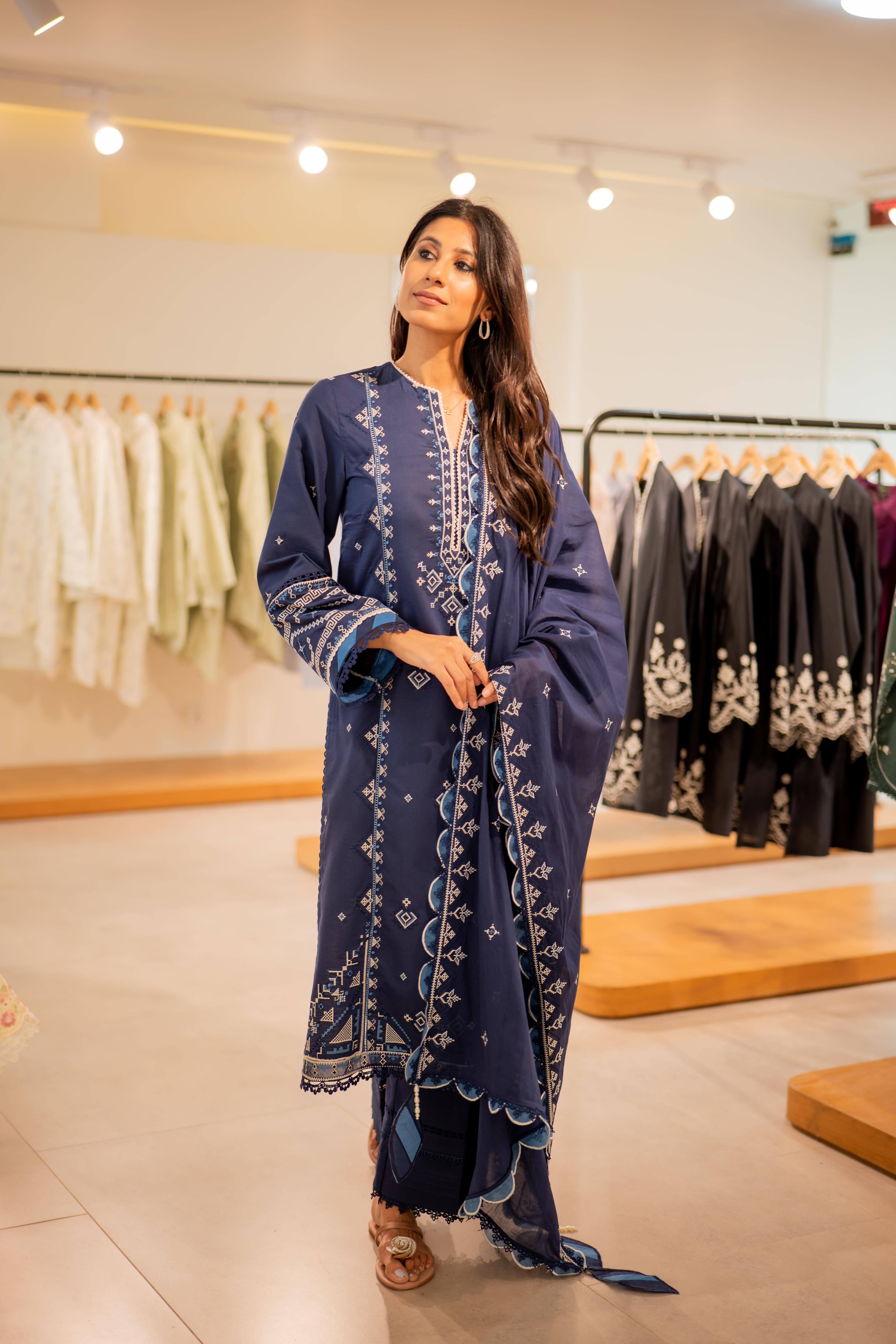 Sapphire - Luxury Lawn Suit