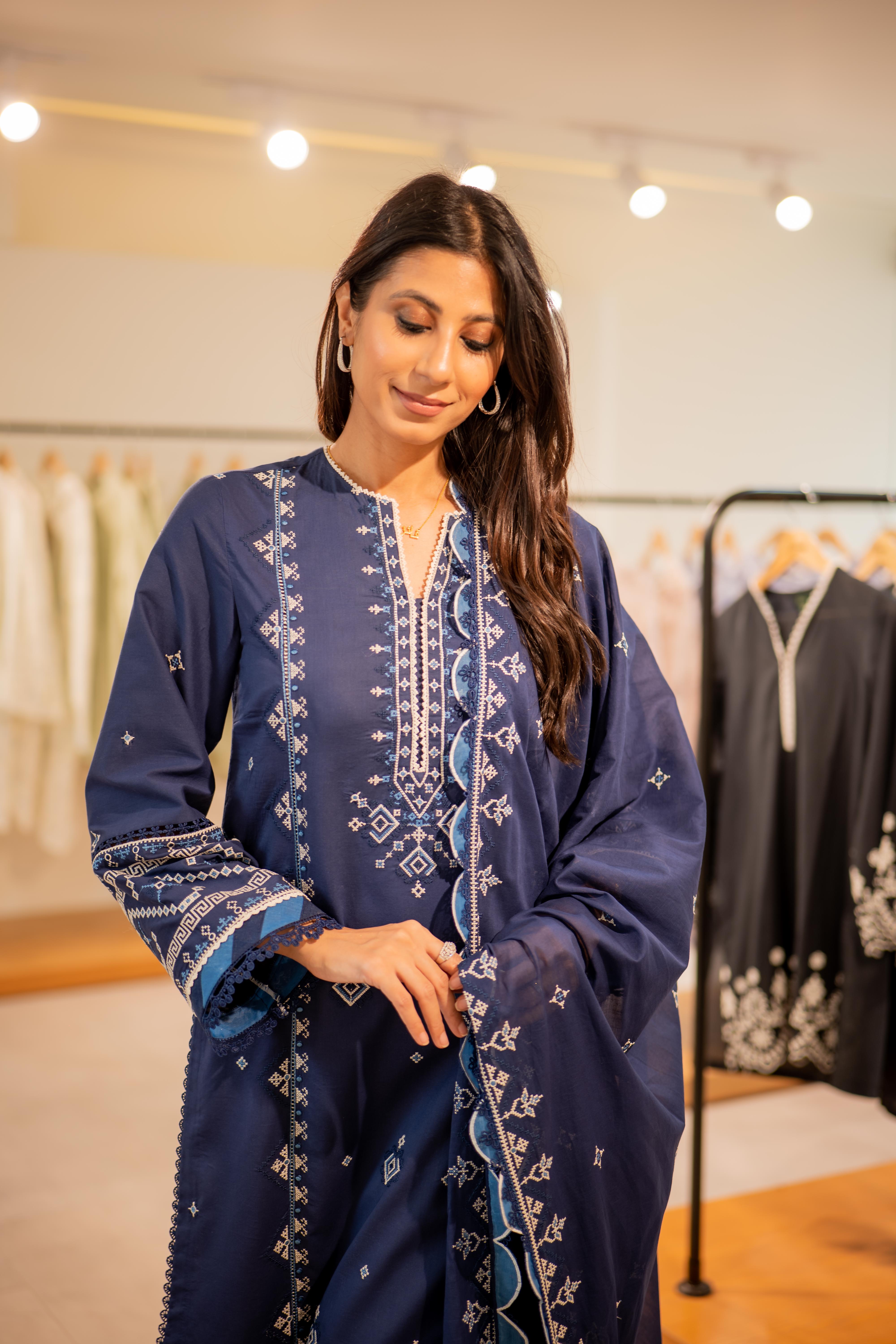 Sapphire - Luxury Lawn Suit