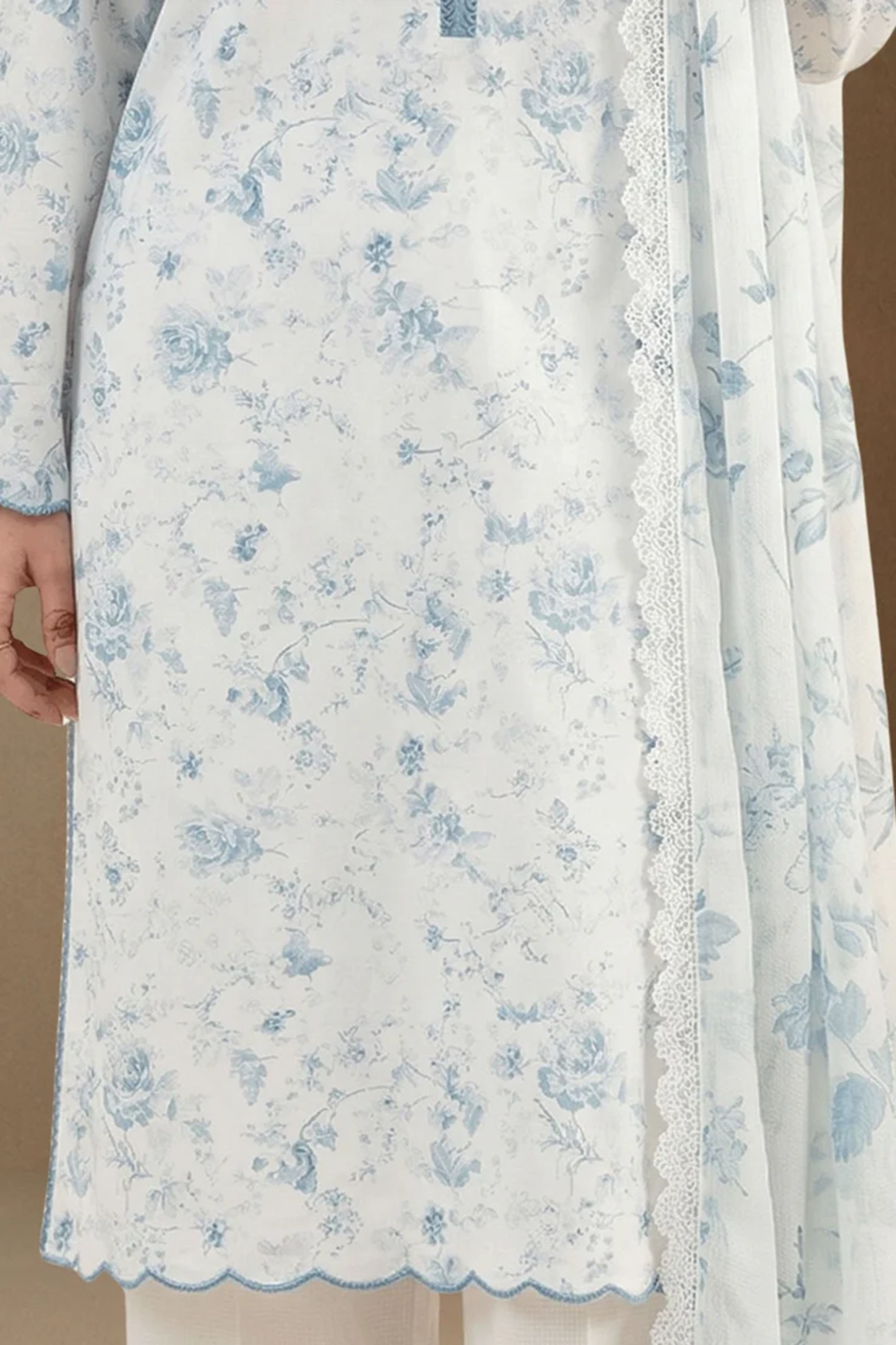 Soft Ciel - Printed Lawn Suit