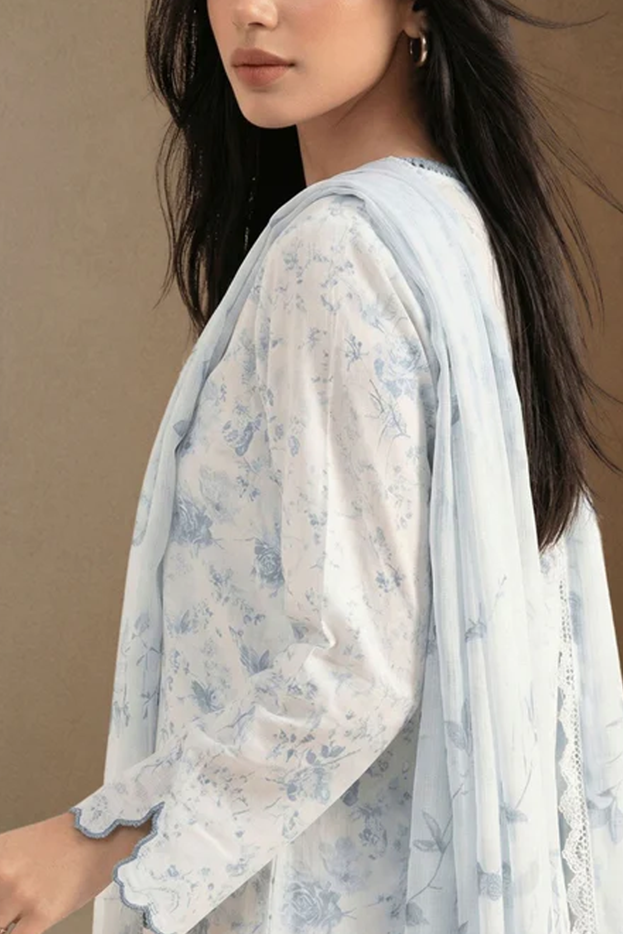 Soft Ciel - Printed Lawn Suit