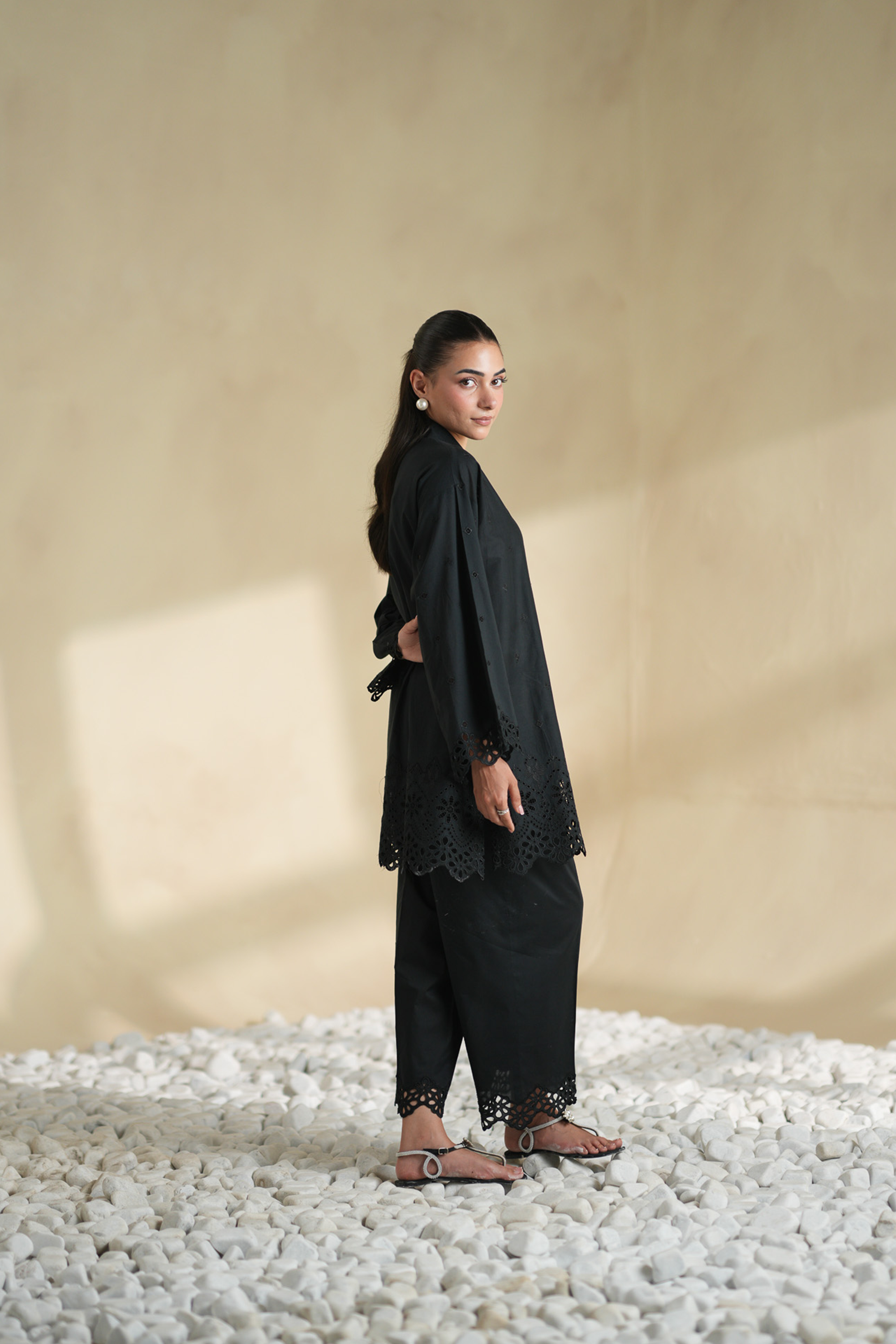 Night Shade Embroidered Co-ord Set