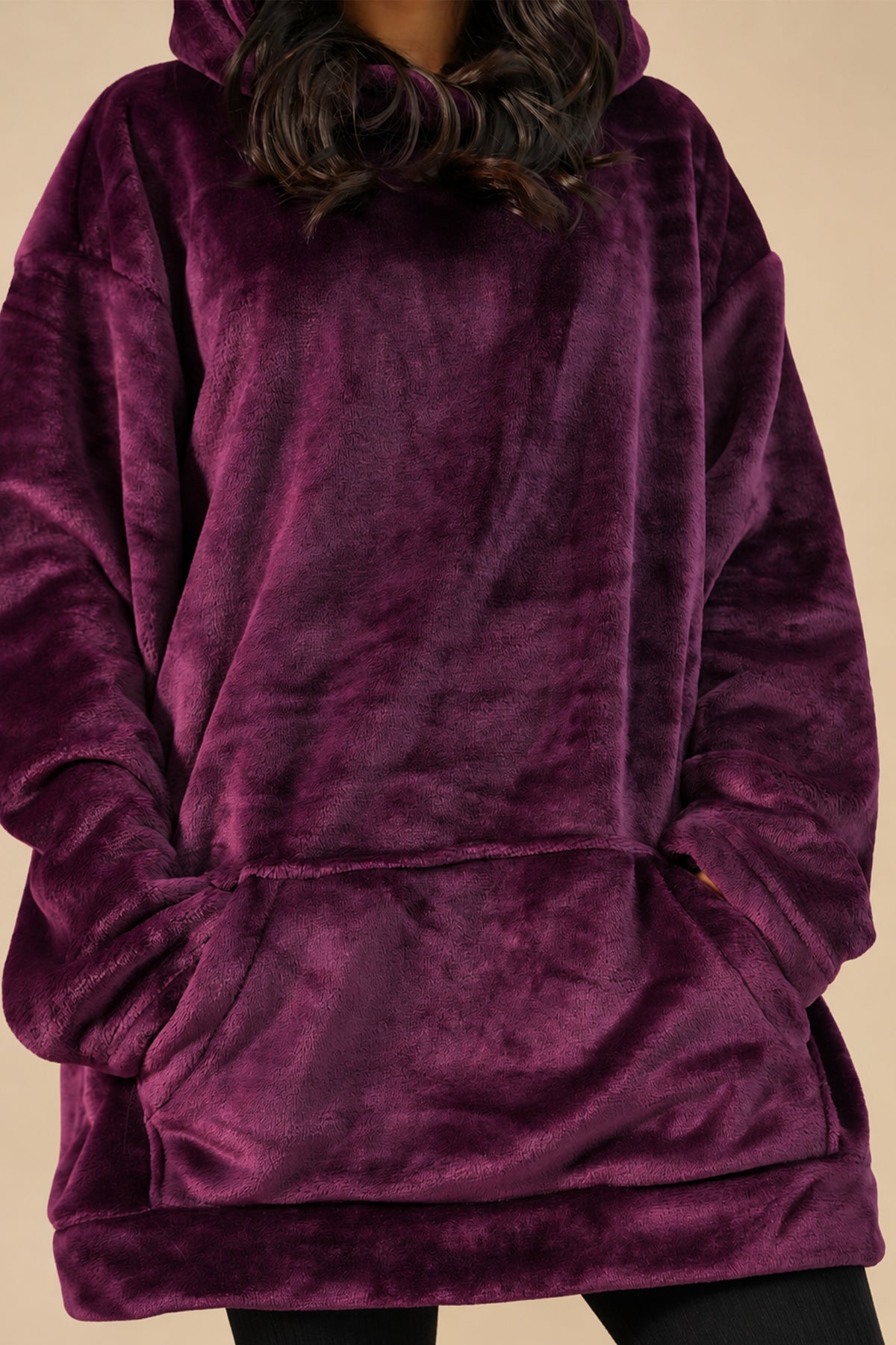 Plum Wearable Plush Blanket